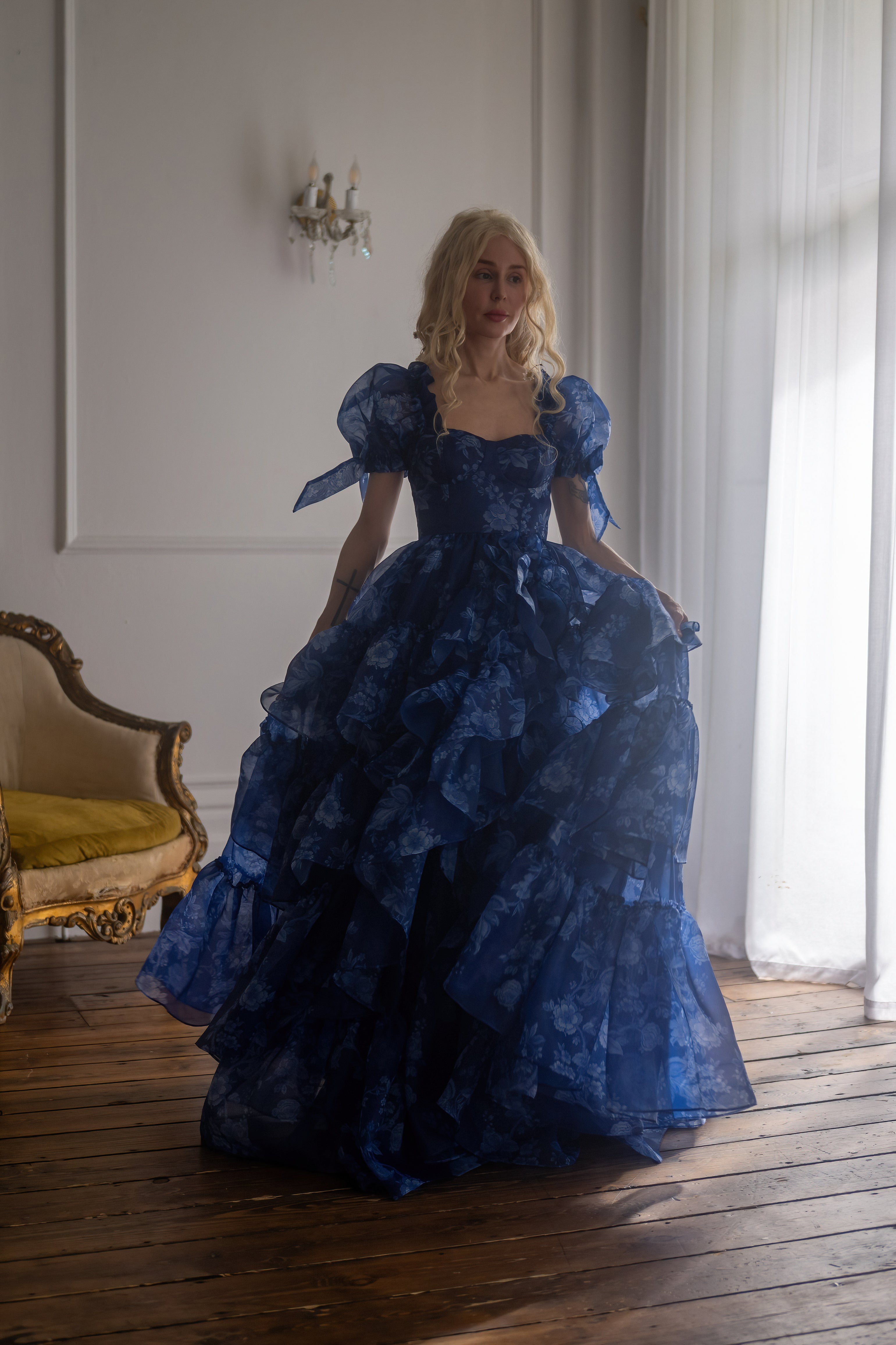 Dresden China Mademoiselle Gown