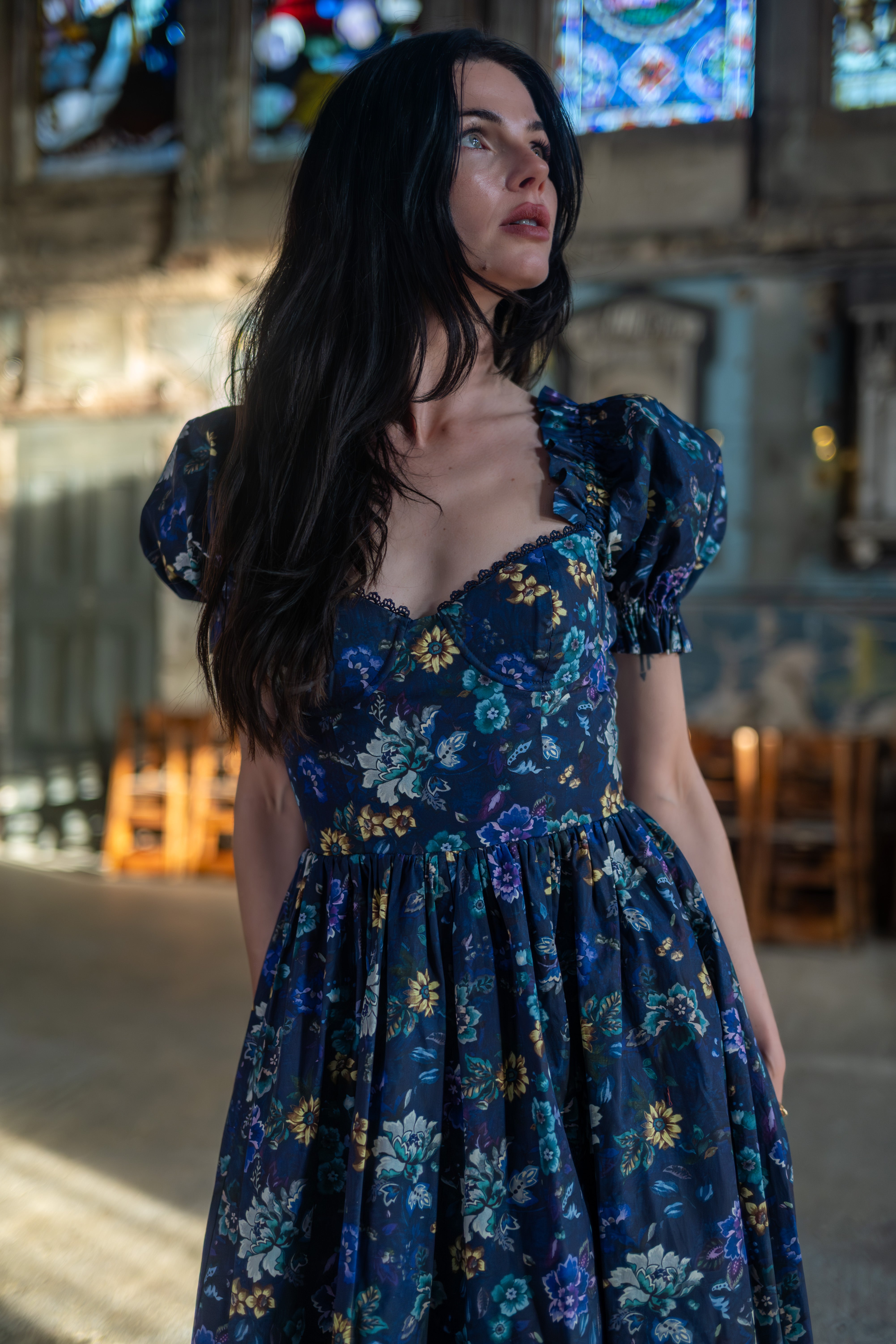 Etruscan Tapestry Rosewood Dress
