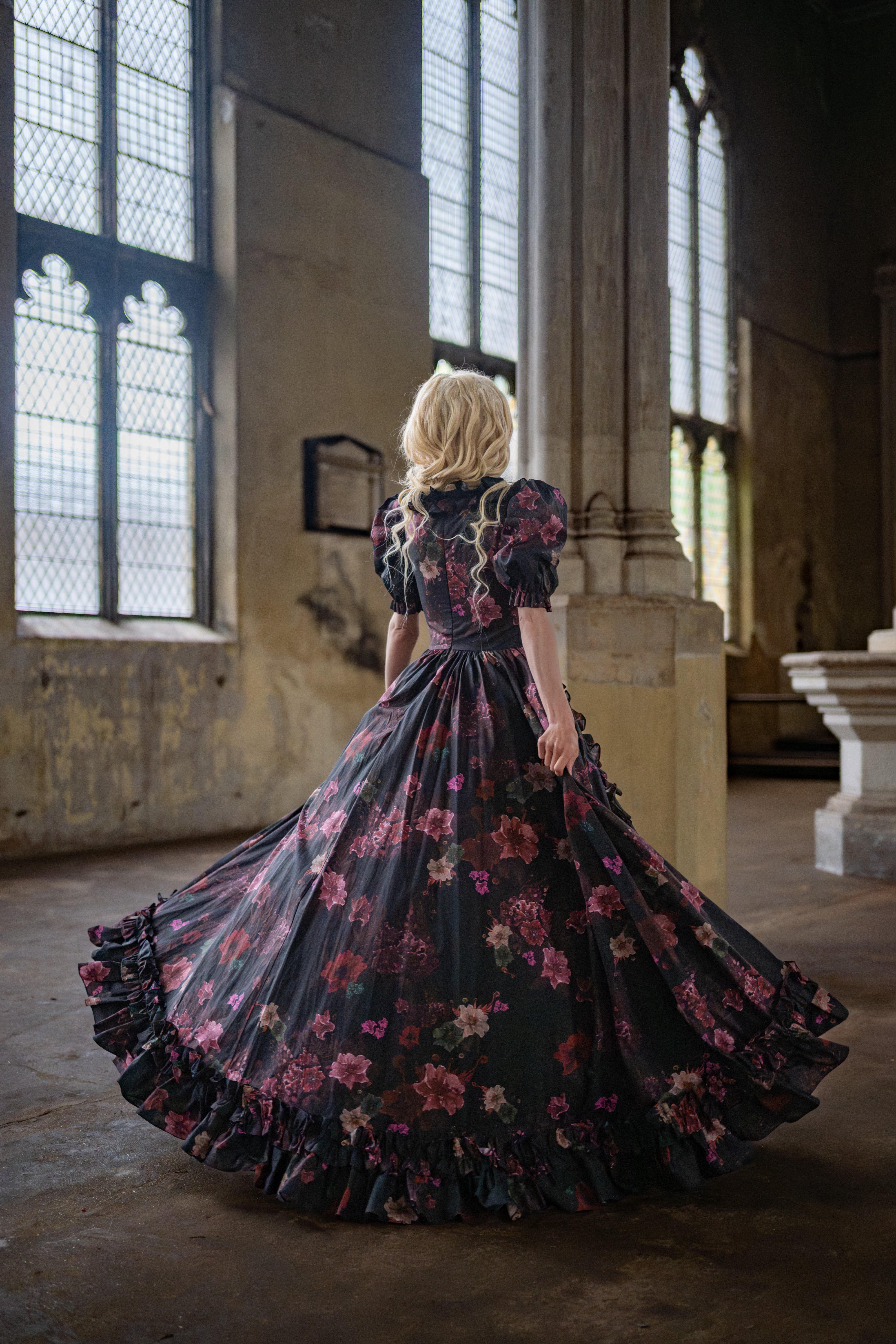 Ghostly Blooms Duchess Gown