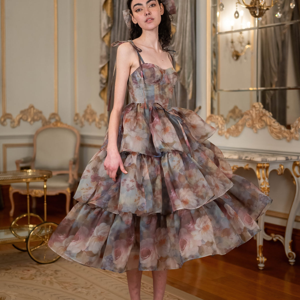 green emerald velvet dress Glass Menagerie Cotillion Dress