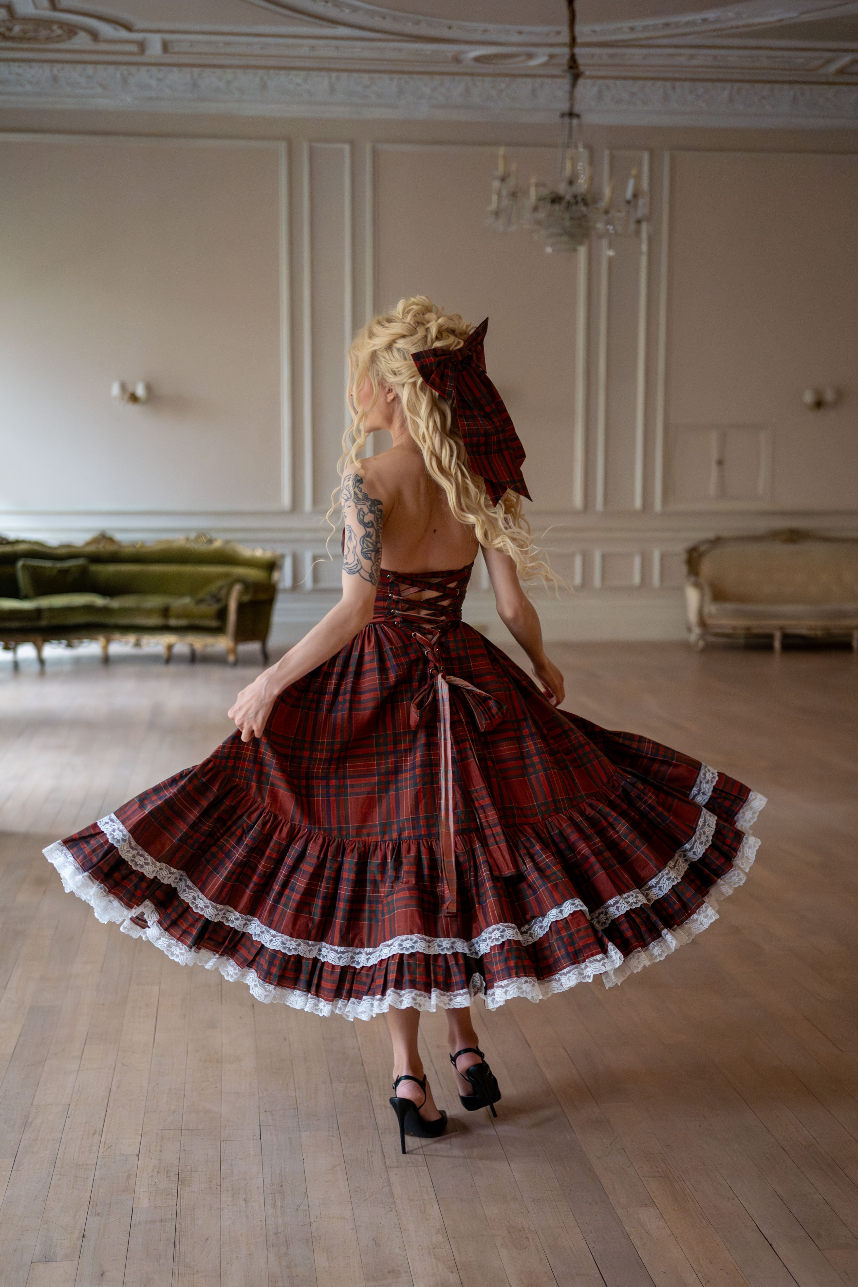 Highland Fling Dollhouse Dress