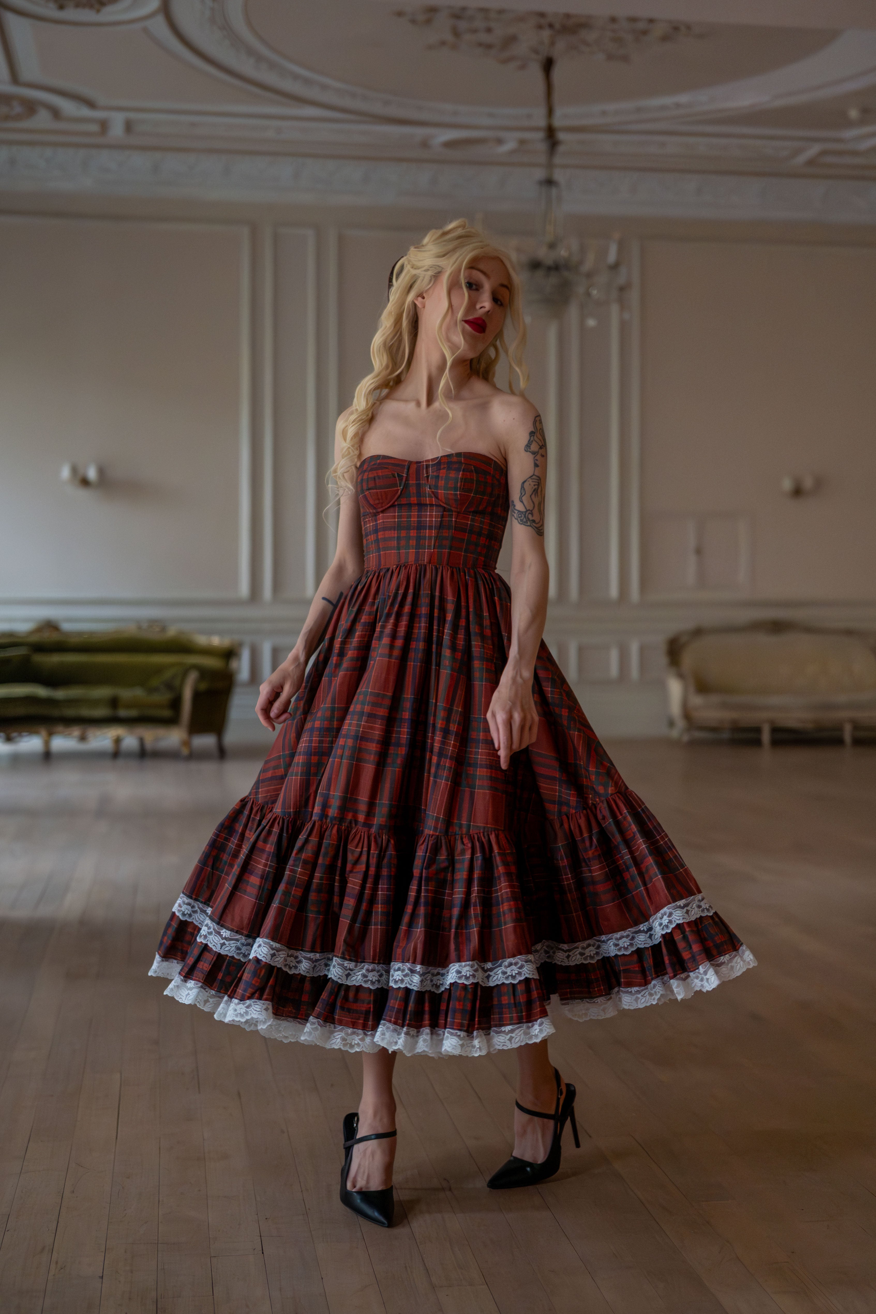 Highland Fling Dollhouse Dress