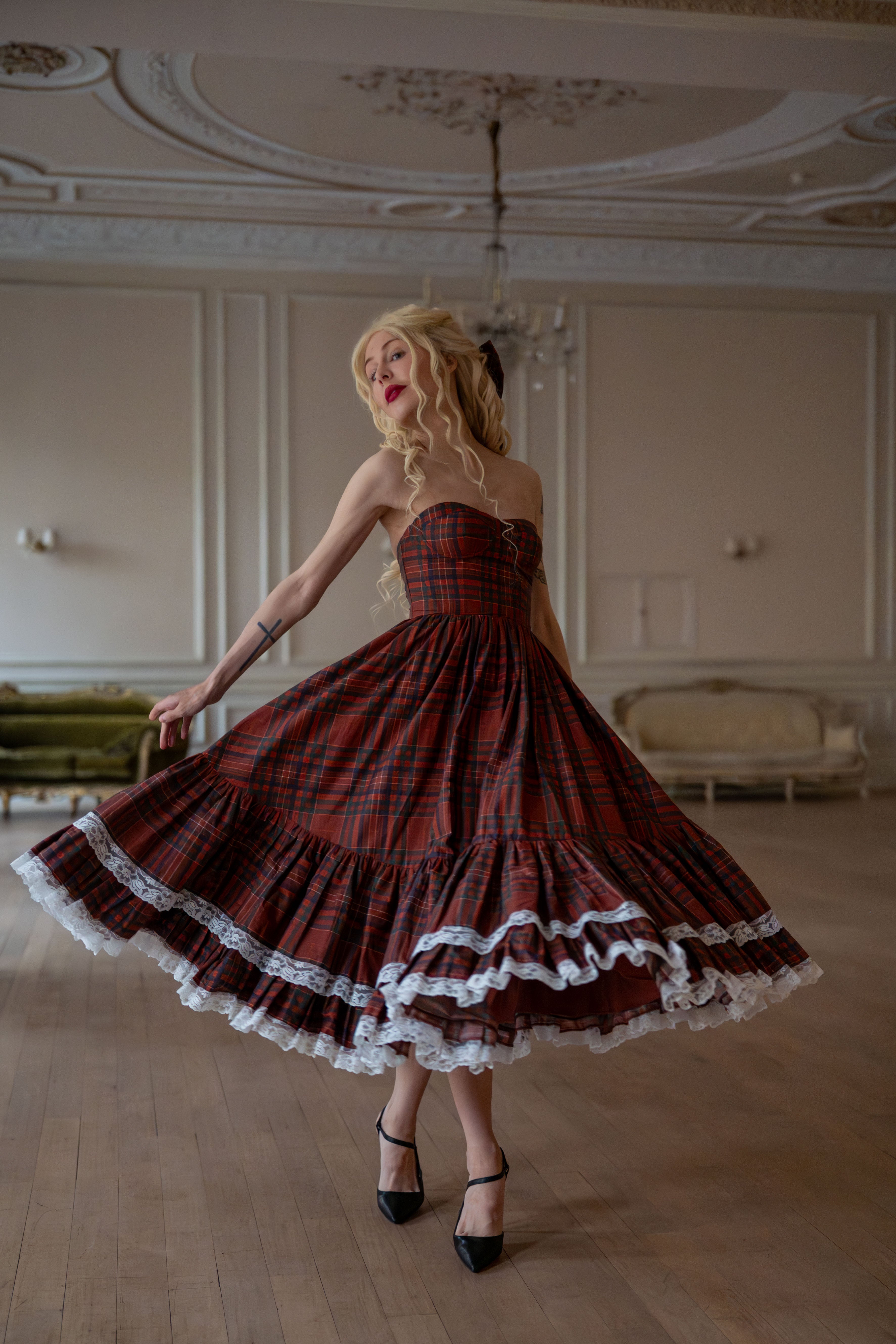 Highland Fling Dollhouse Dress