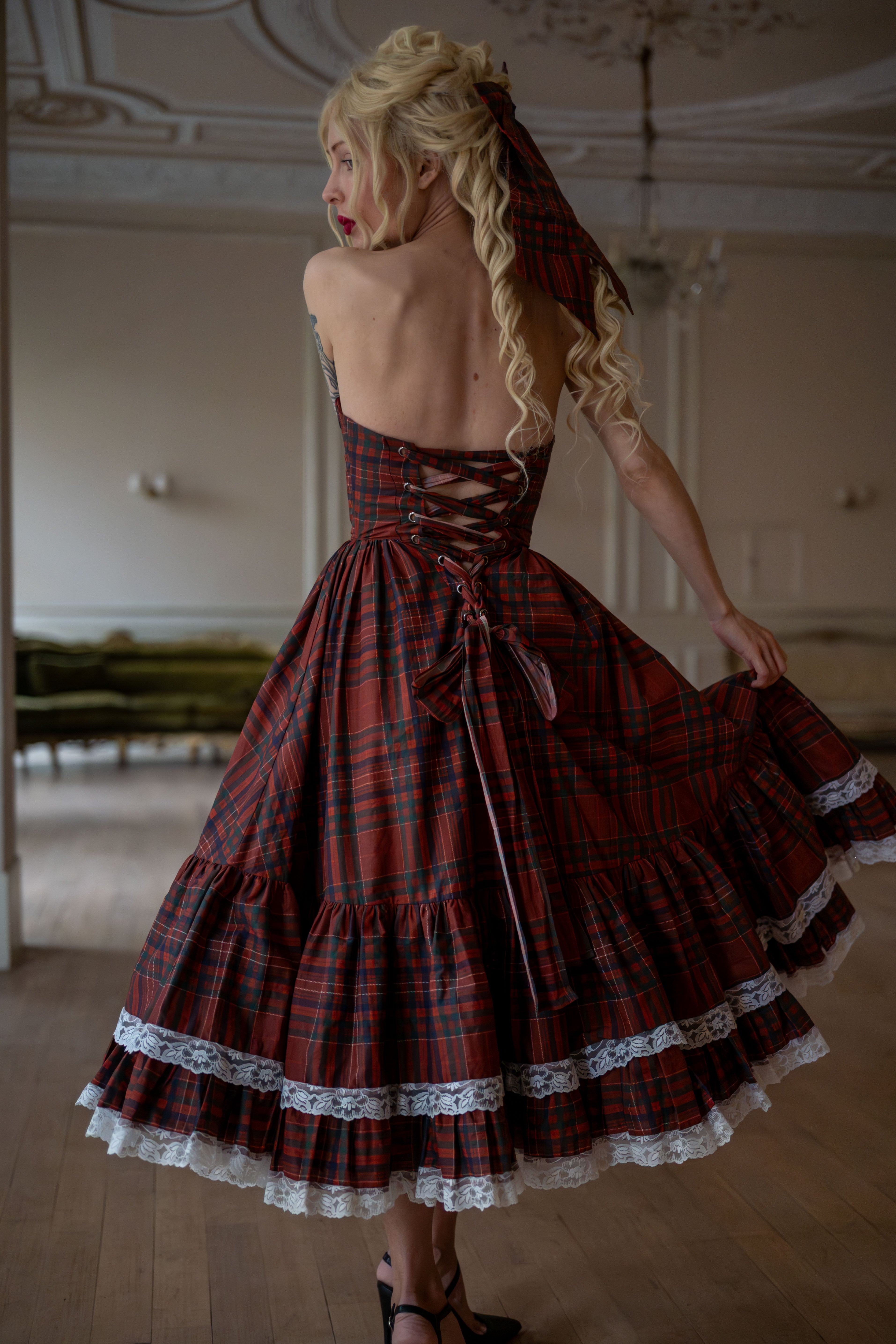 Highland Fling Dollhouse Dress