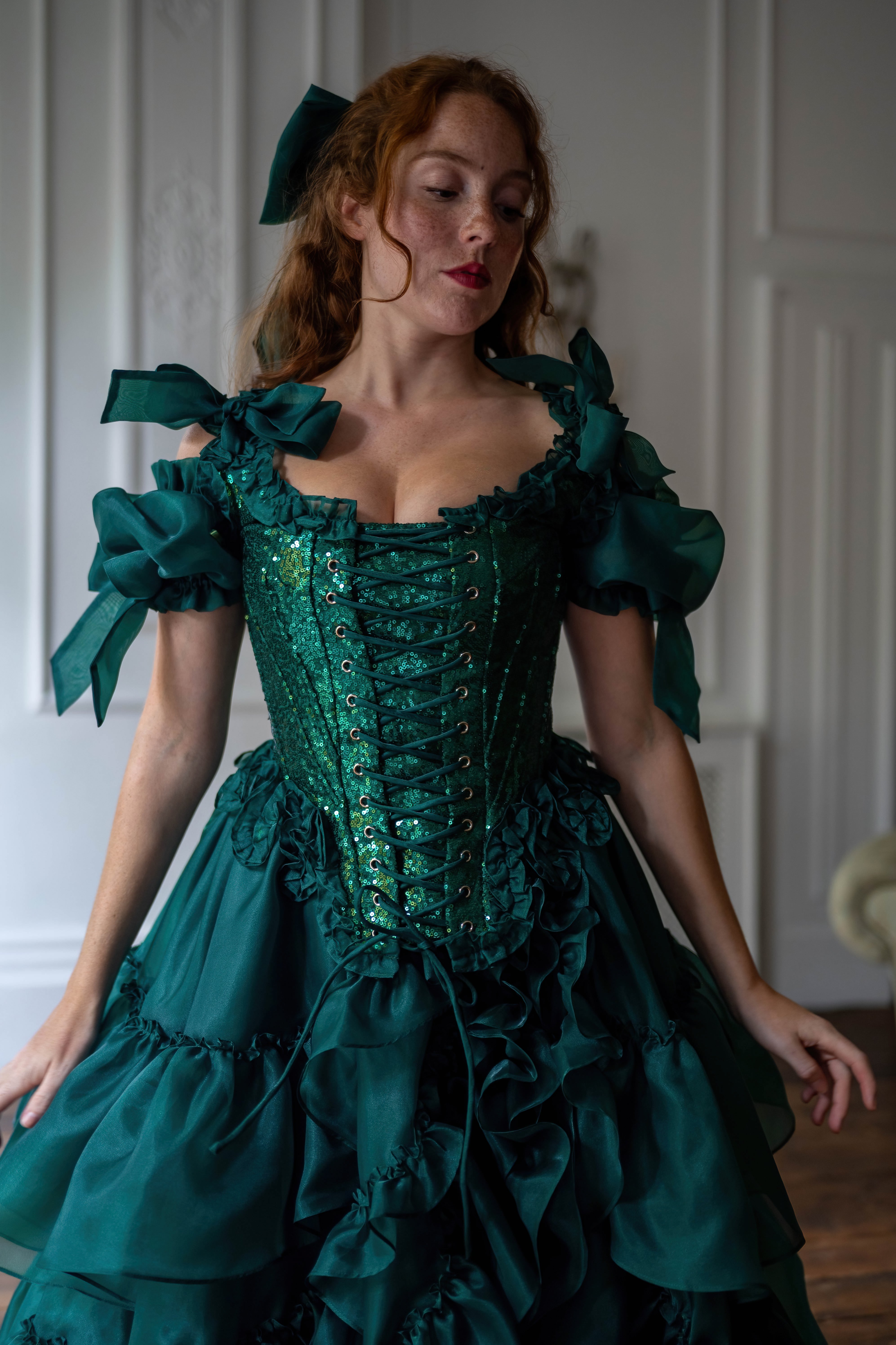 Jade Nocturne Pompadour Corset