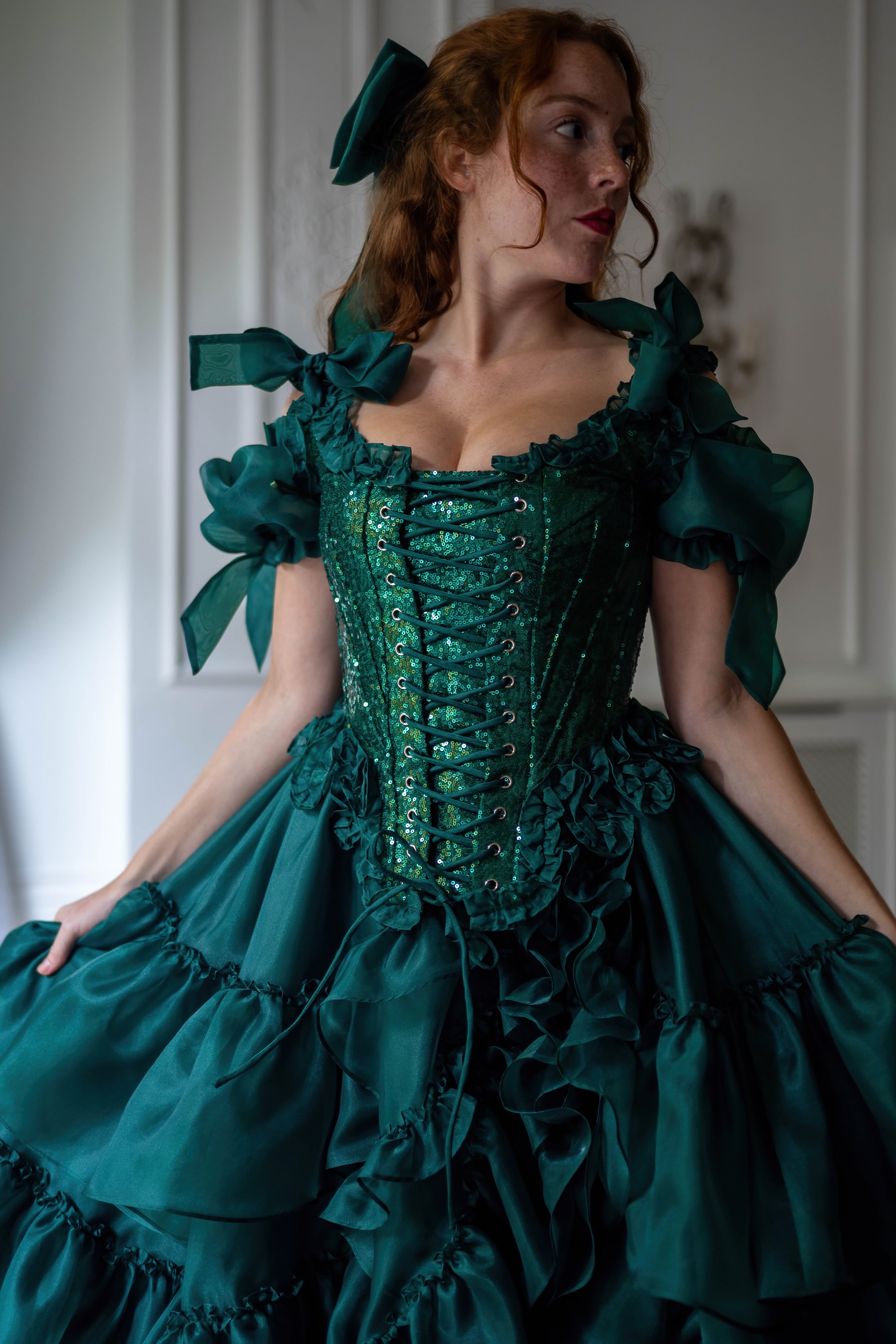 Jade Nocturne Pompadour Corset