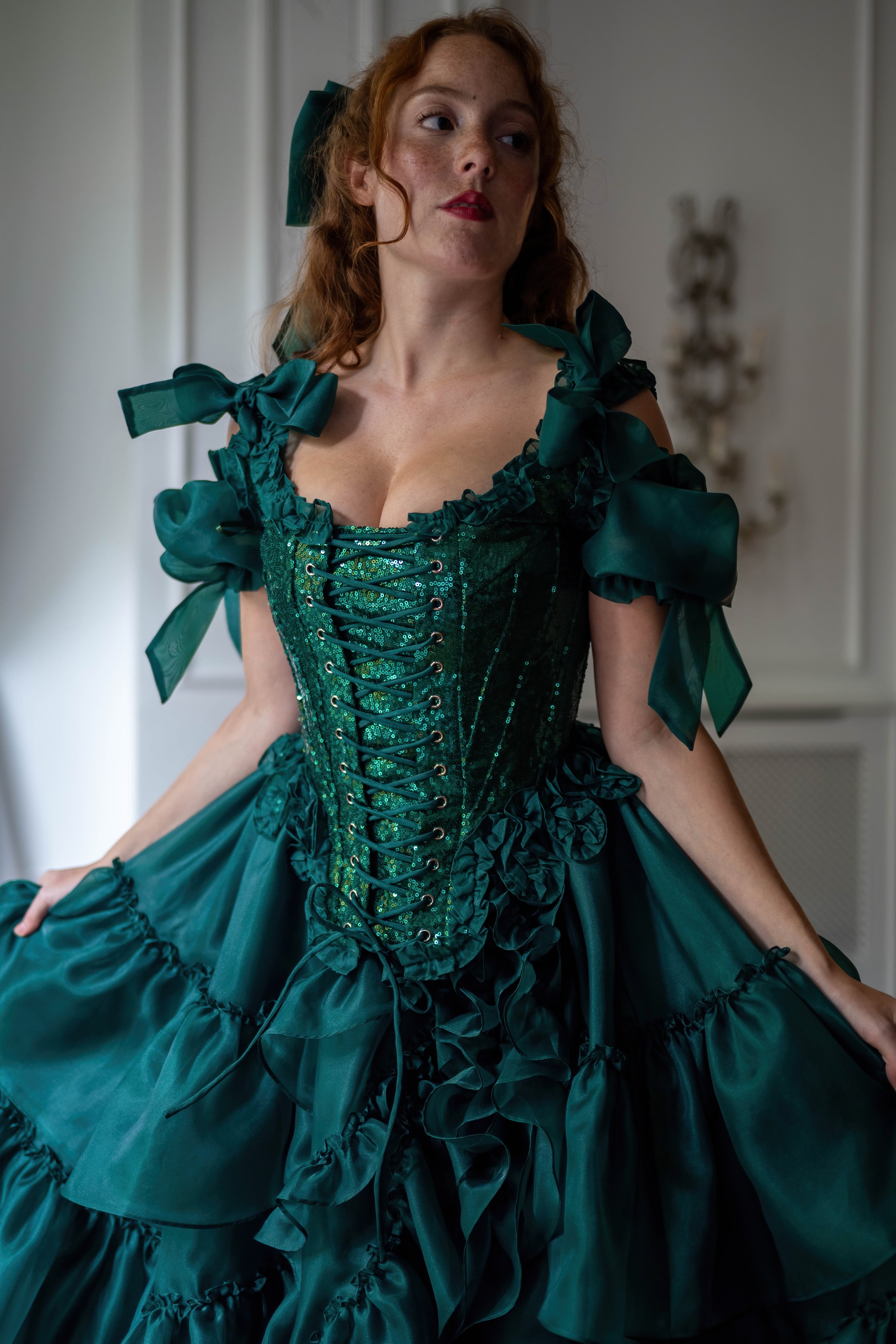 Jade Nocturne Pompadour Corset