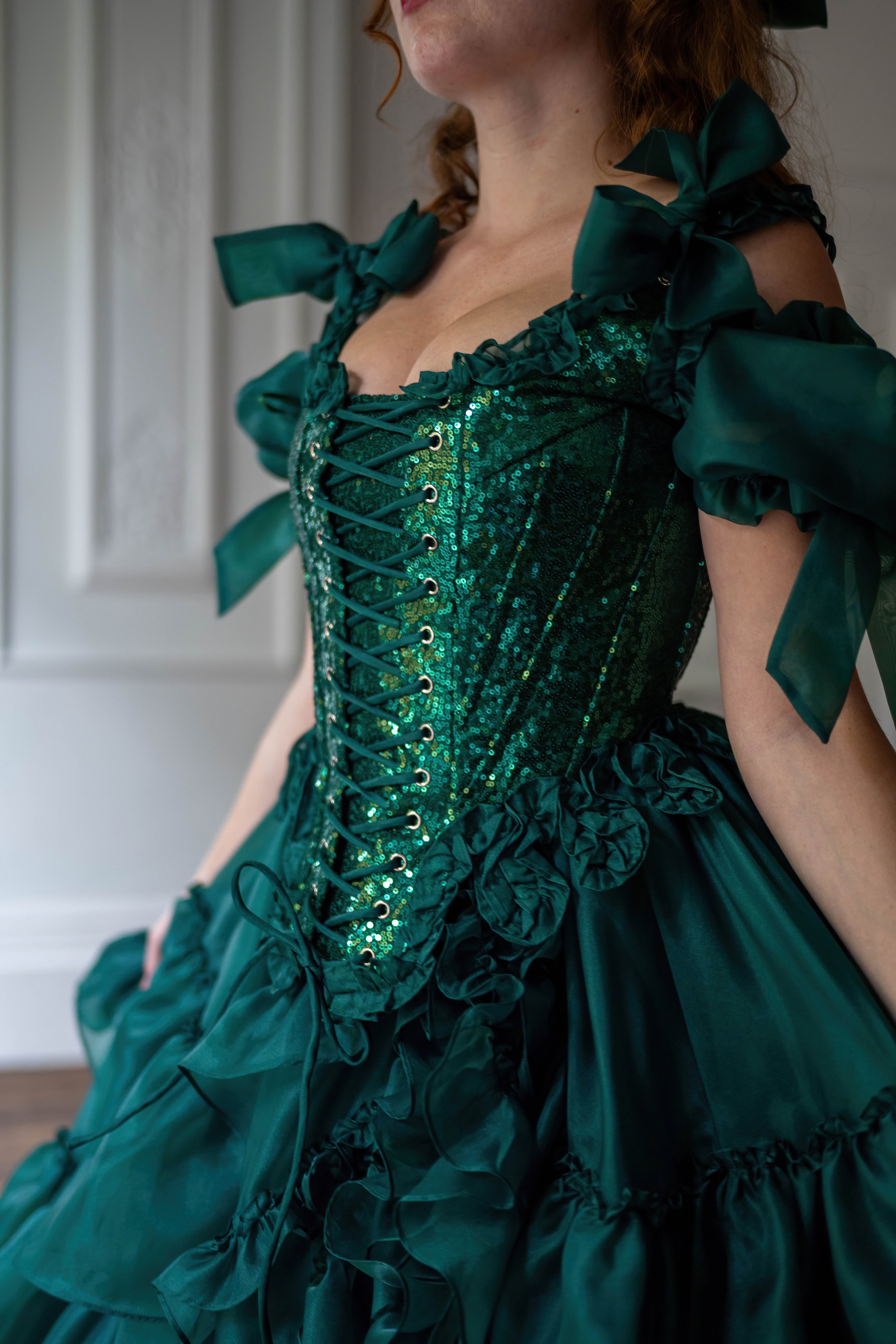 Jade Nocturne Pompadour Corset