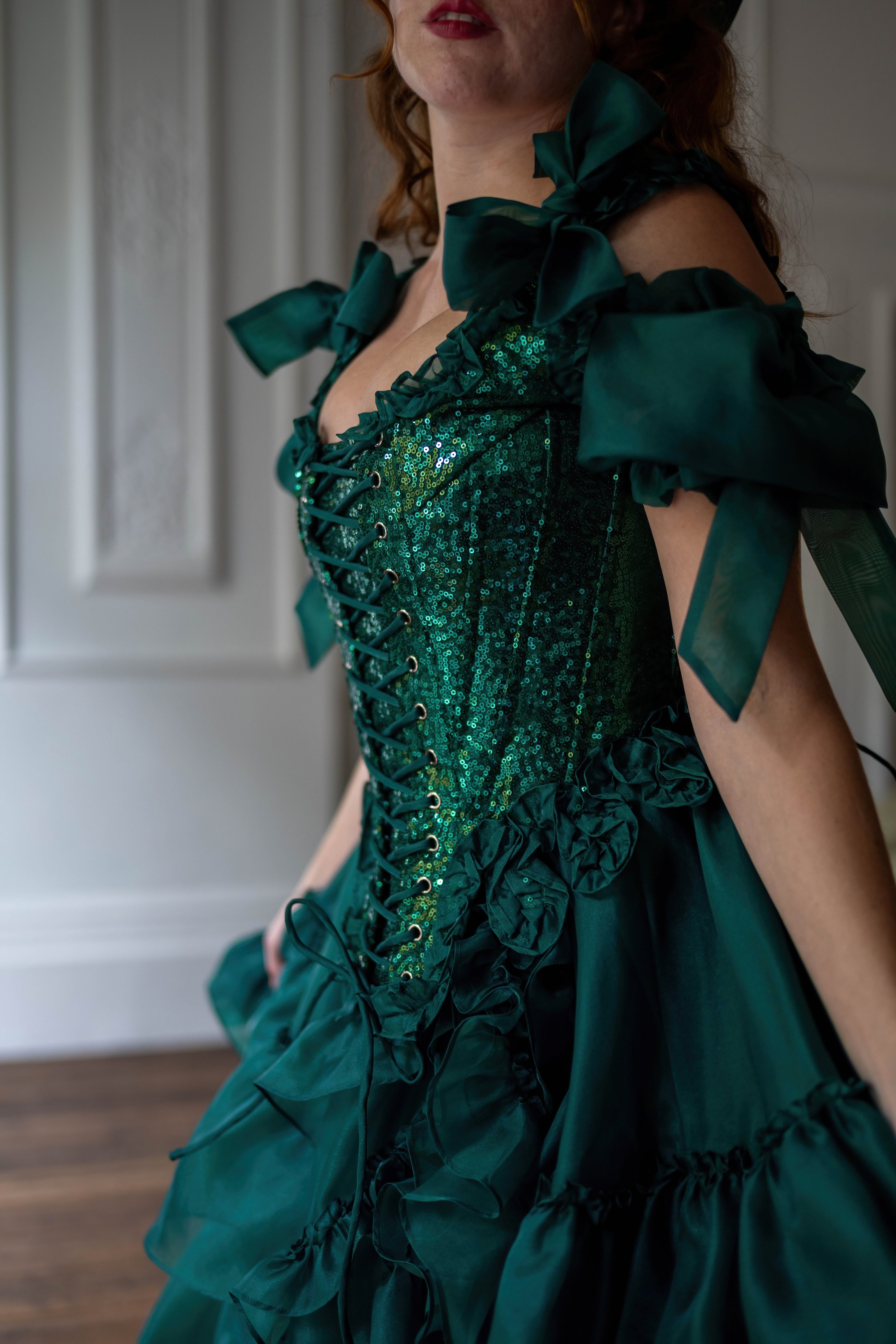 Jade Nocturne Pompadour Corset