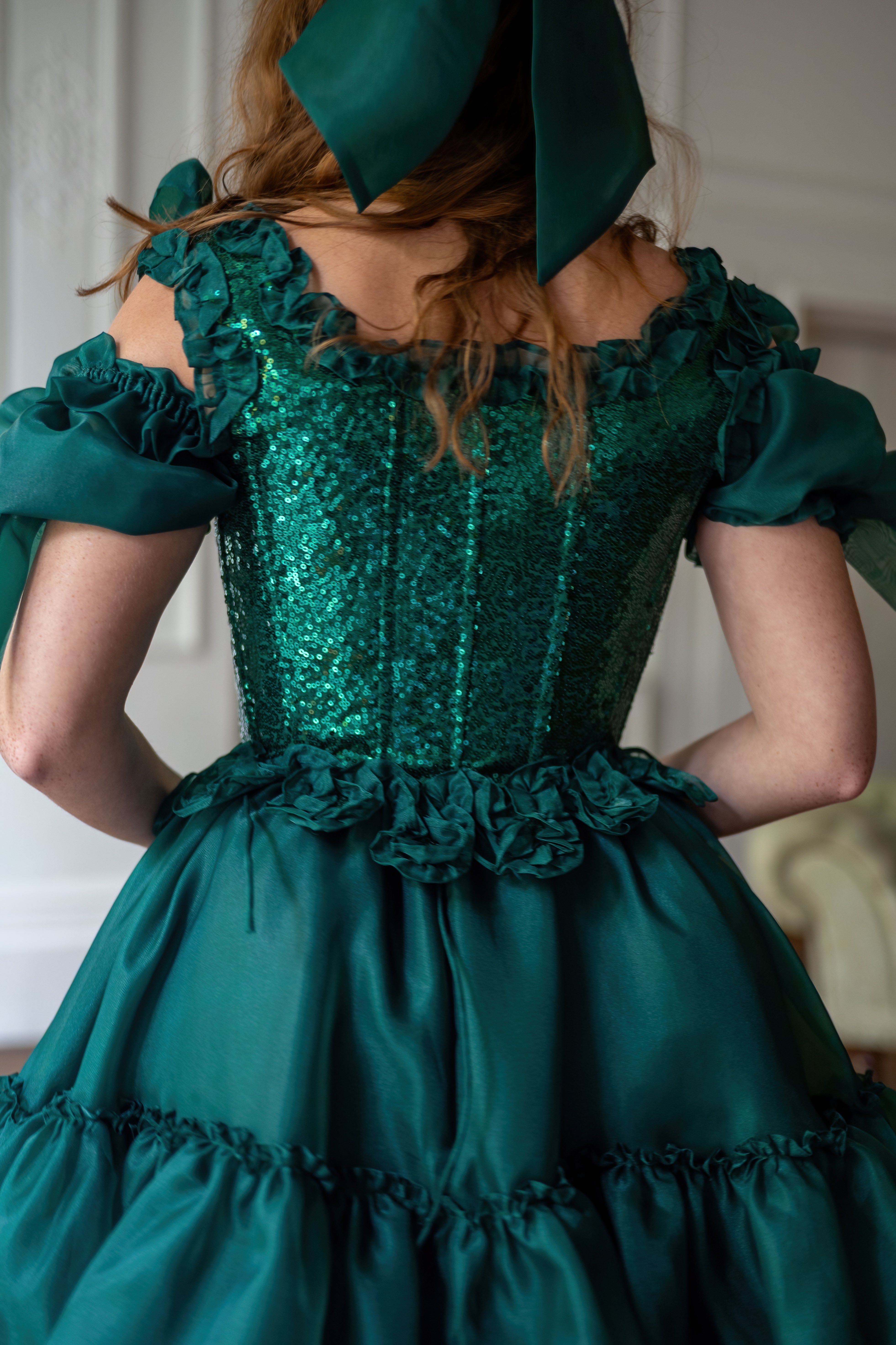 Jade Nocturne Pompadour Corset