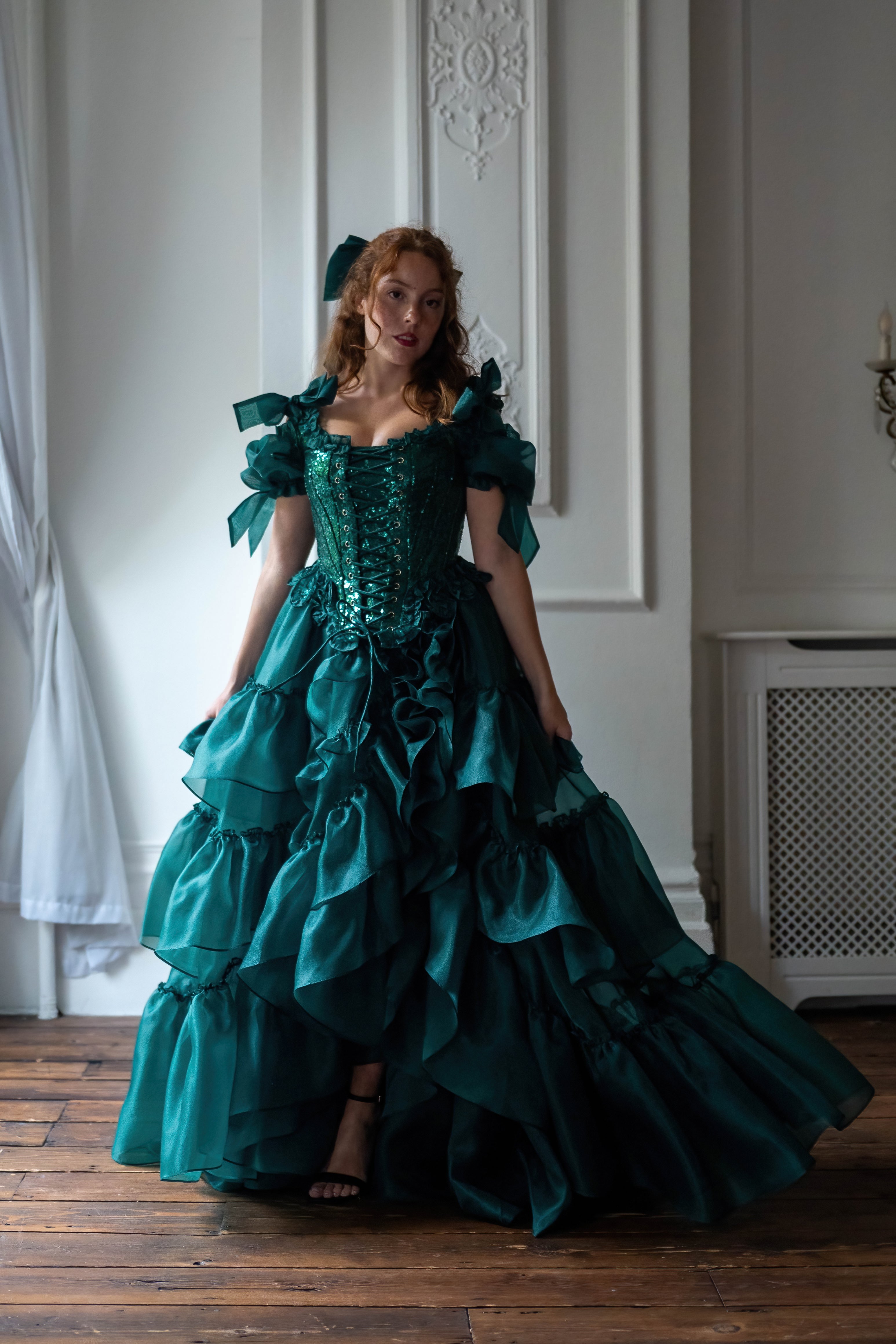 Jade Nocturne Pompadour Corset