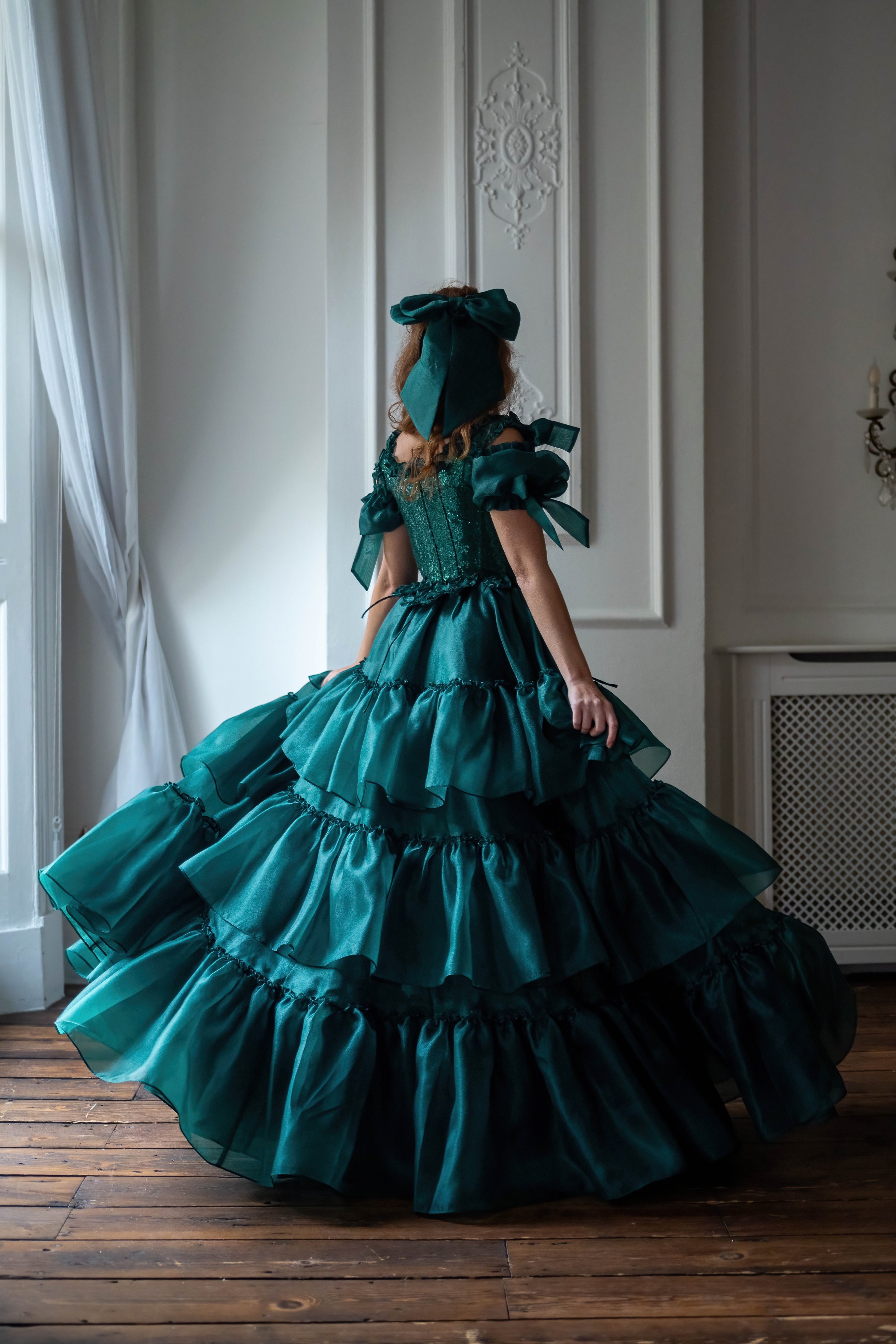 Jade Nocturne Pompadour Corset