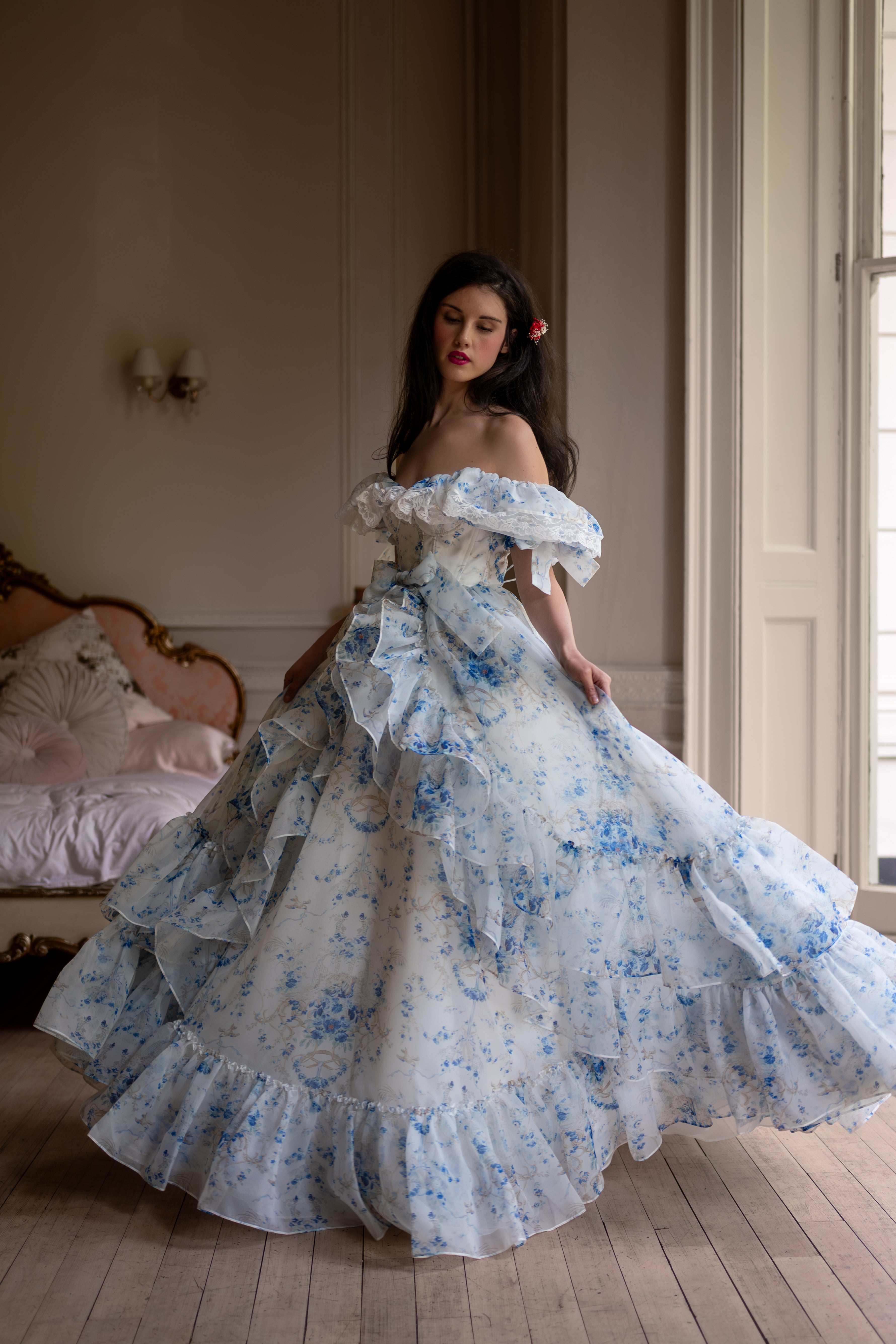 L’Heure Bleue Clairmont Gown