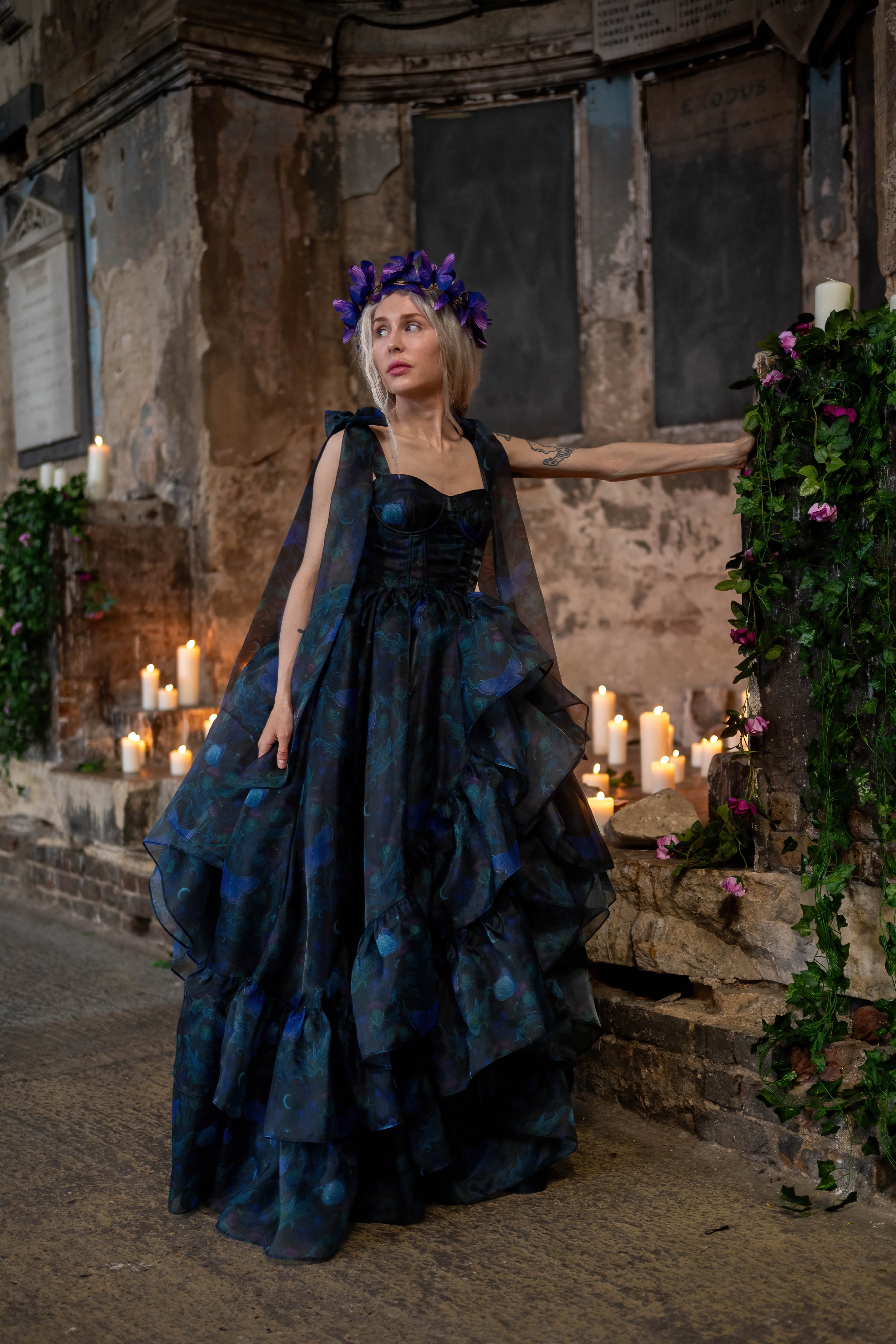 Luna Eclipse Empress Train Gown