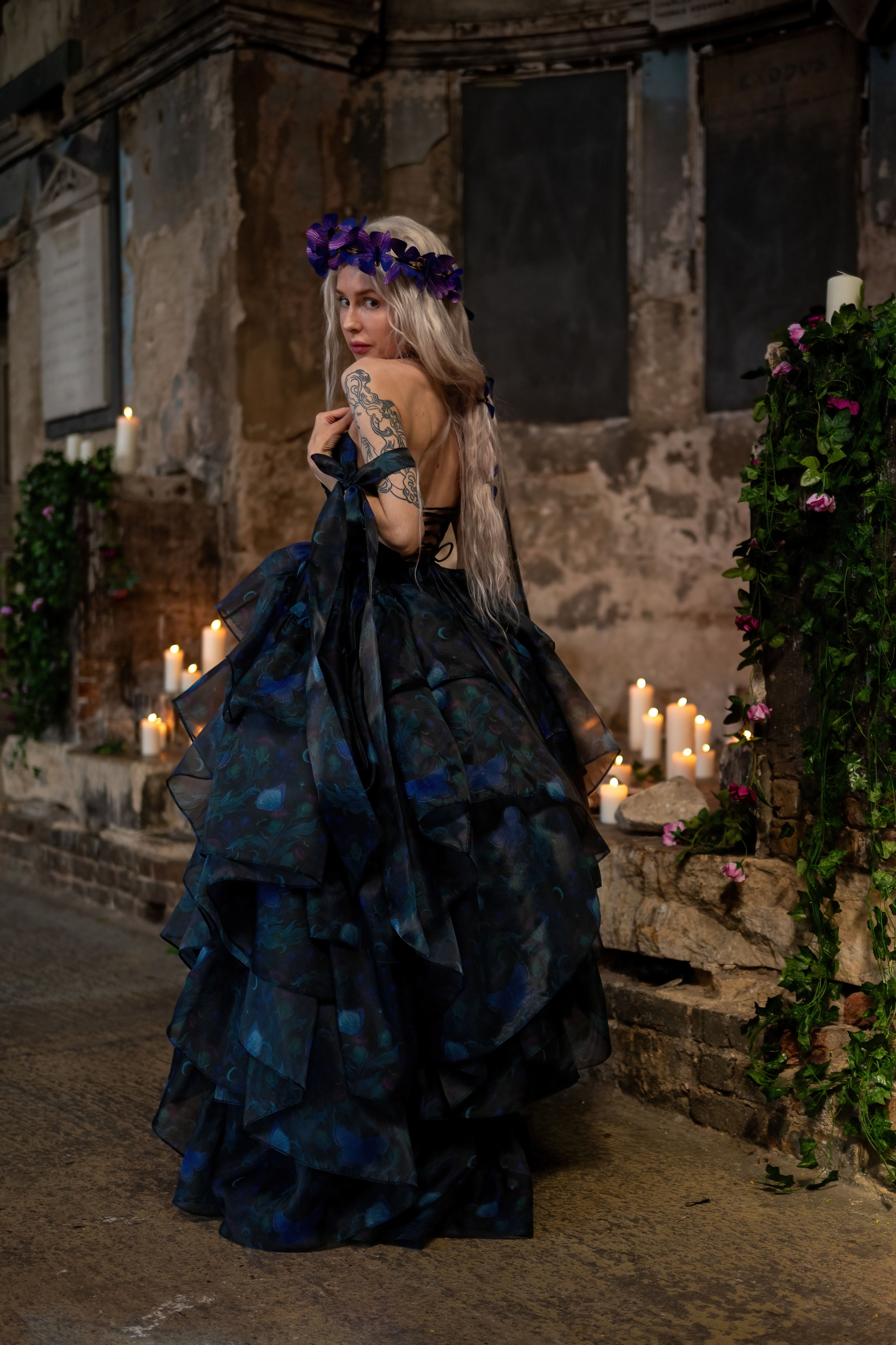 Luna Eclipse Empress Train Gown