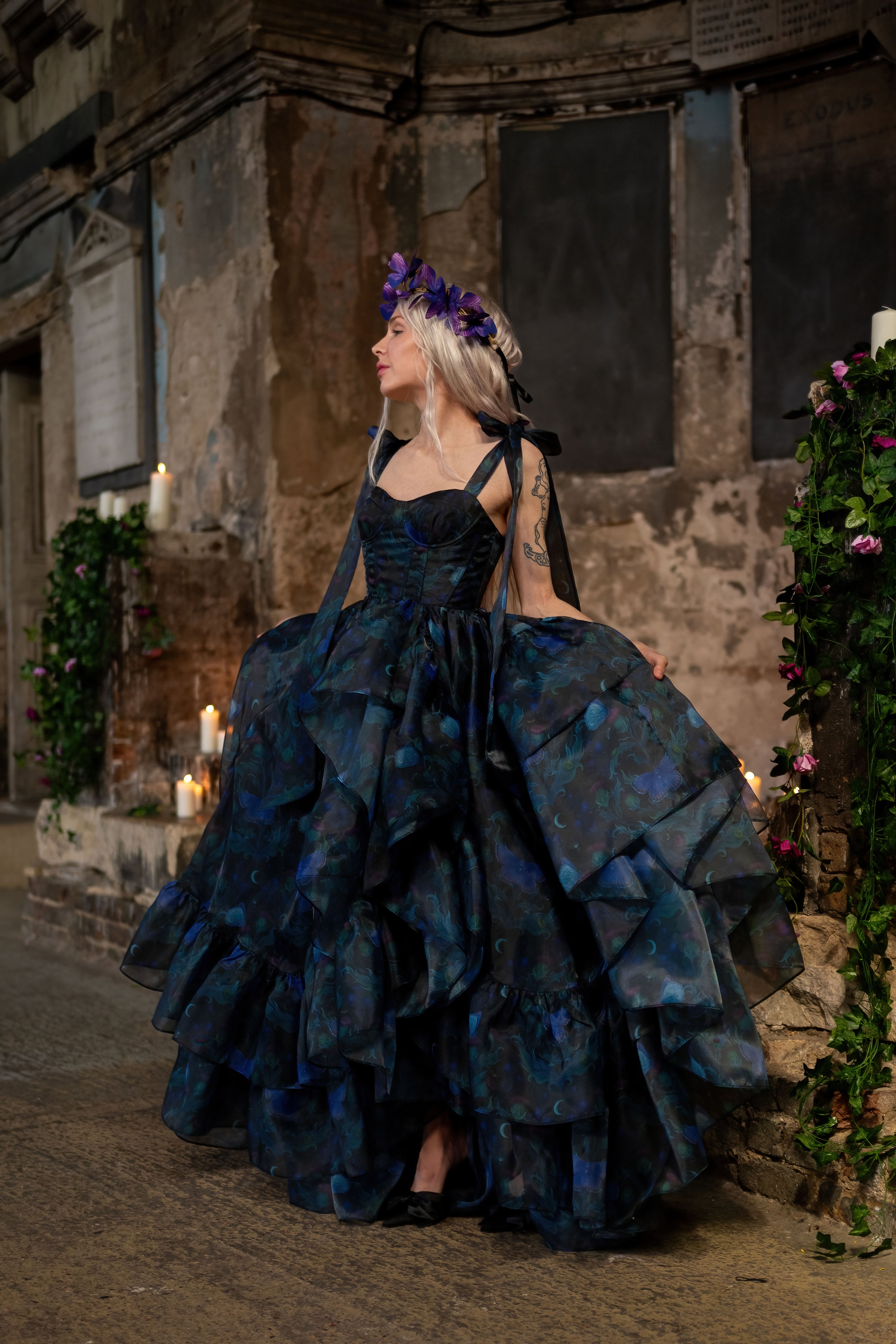 Luna Eclipse Empress Train Gown