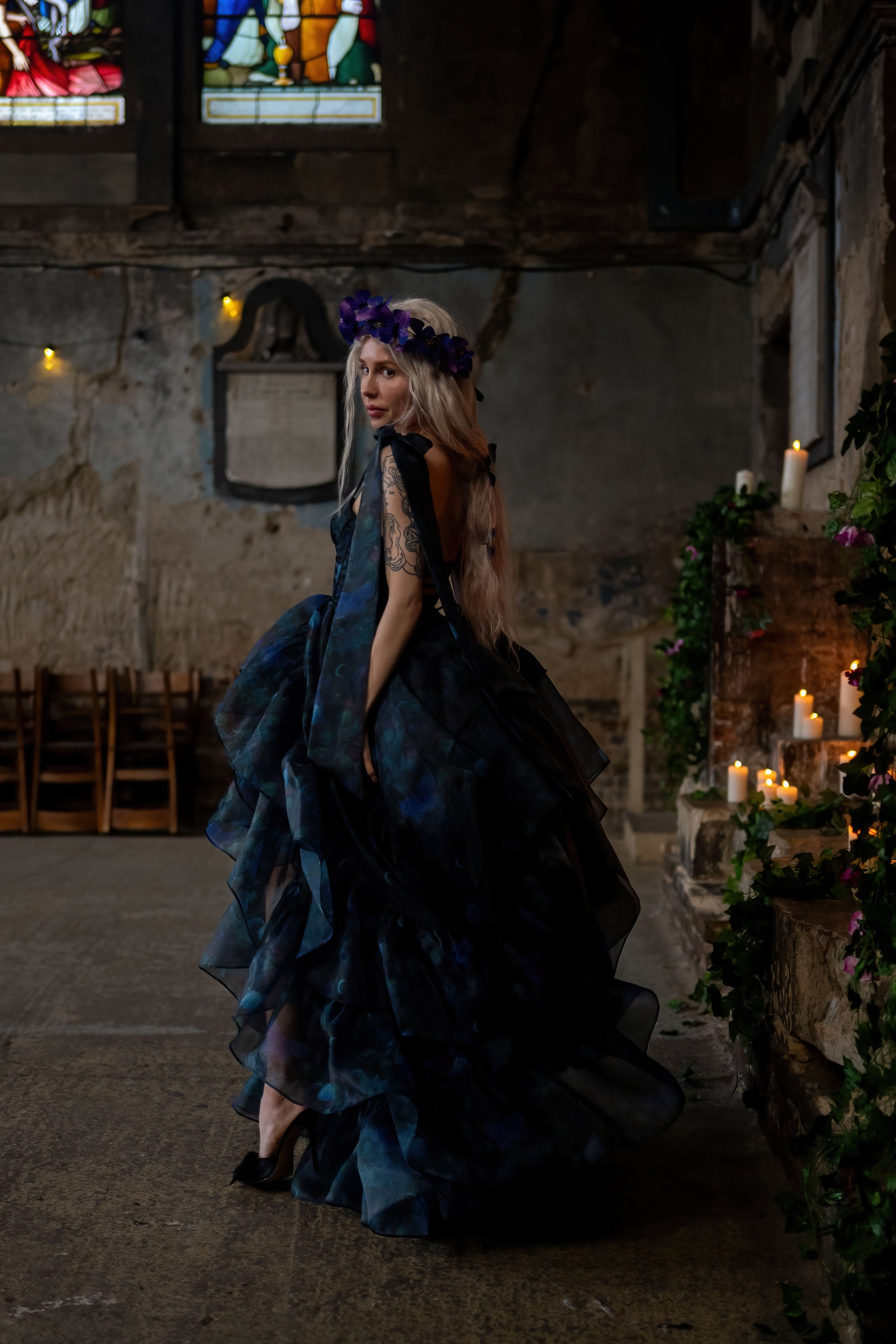 Luna Eclipse Empress Train Gown