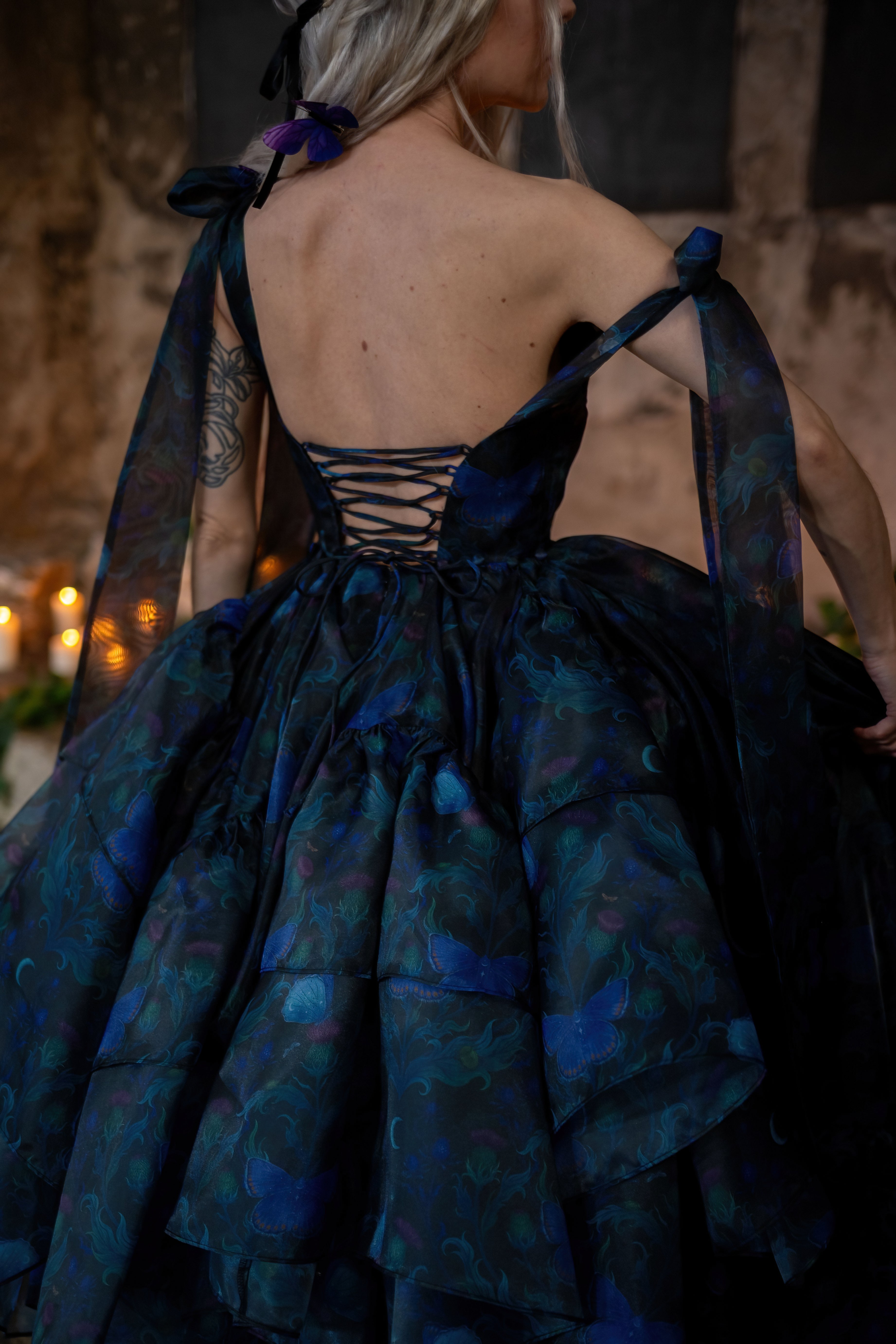 Luna Eclipse Empress Train Gown