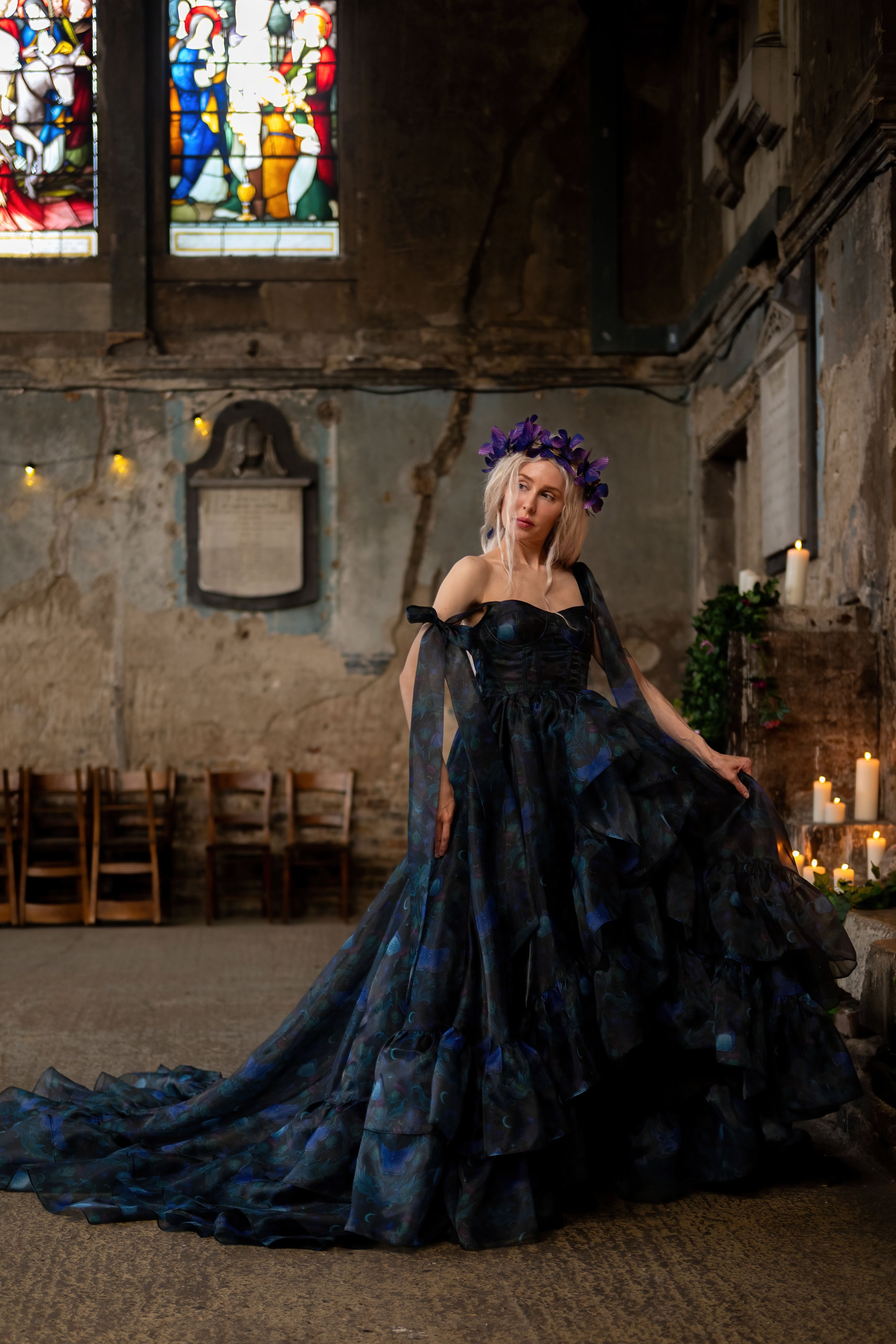 Luna Eclipse Empress Train Gown
