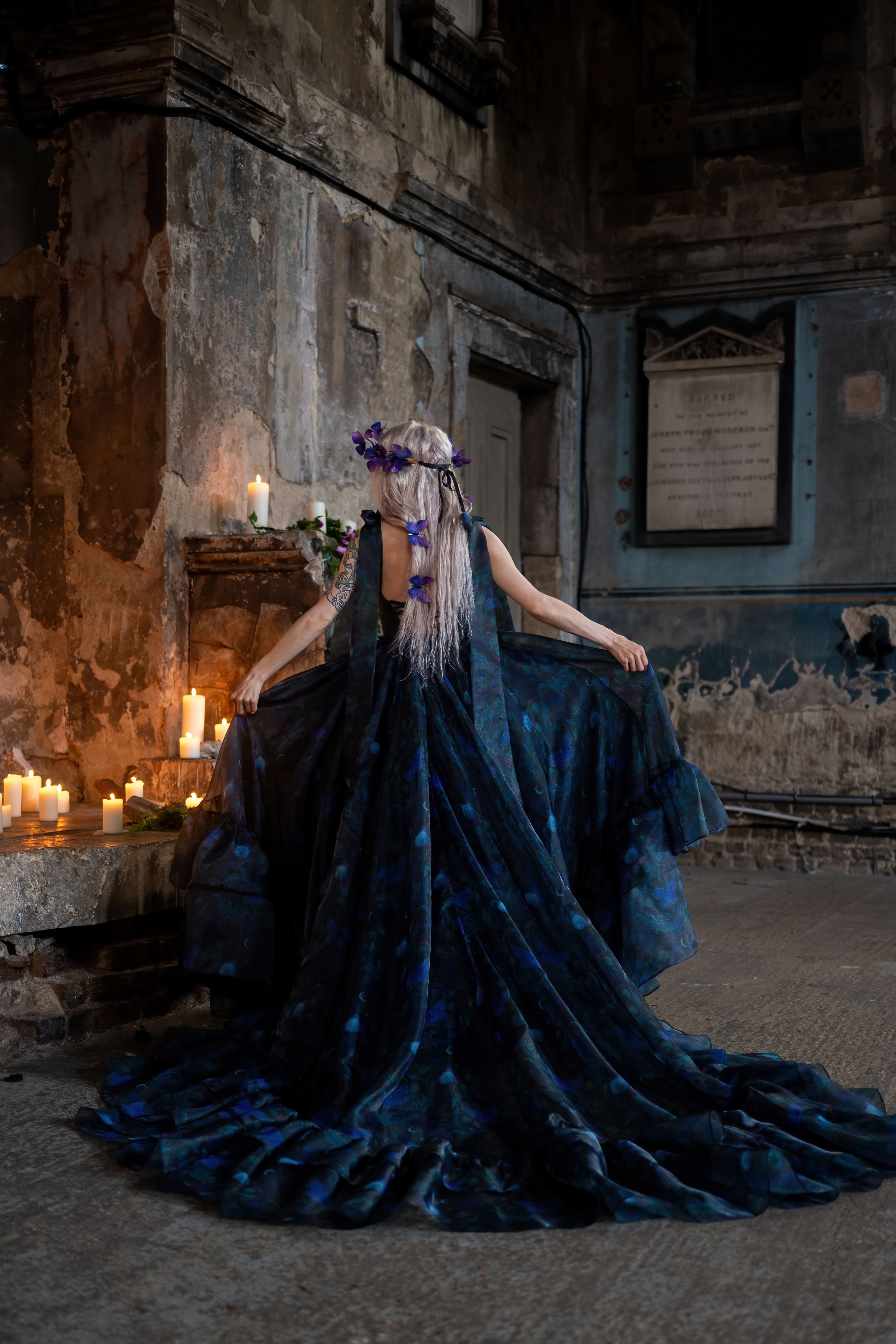 Luna Eclipse Empress Train Gown