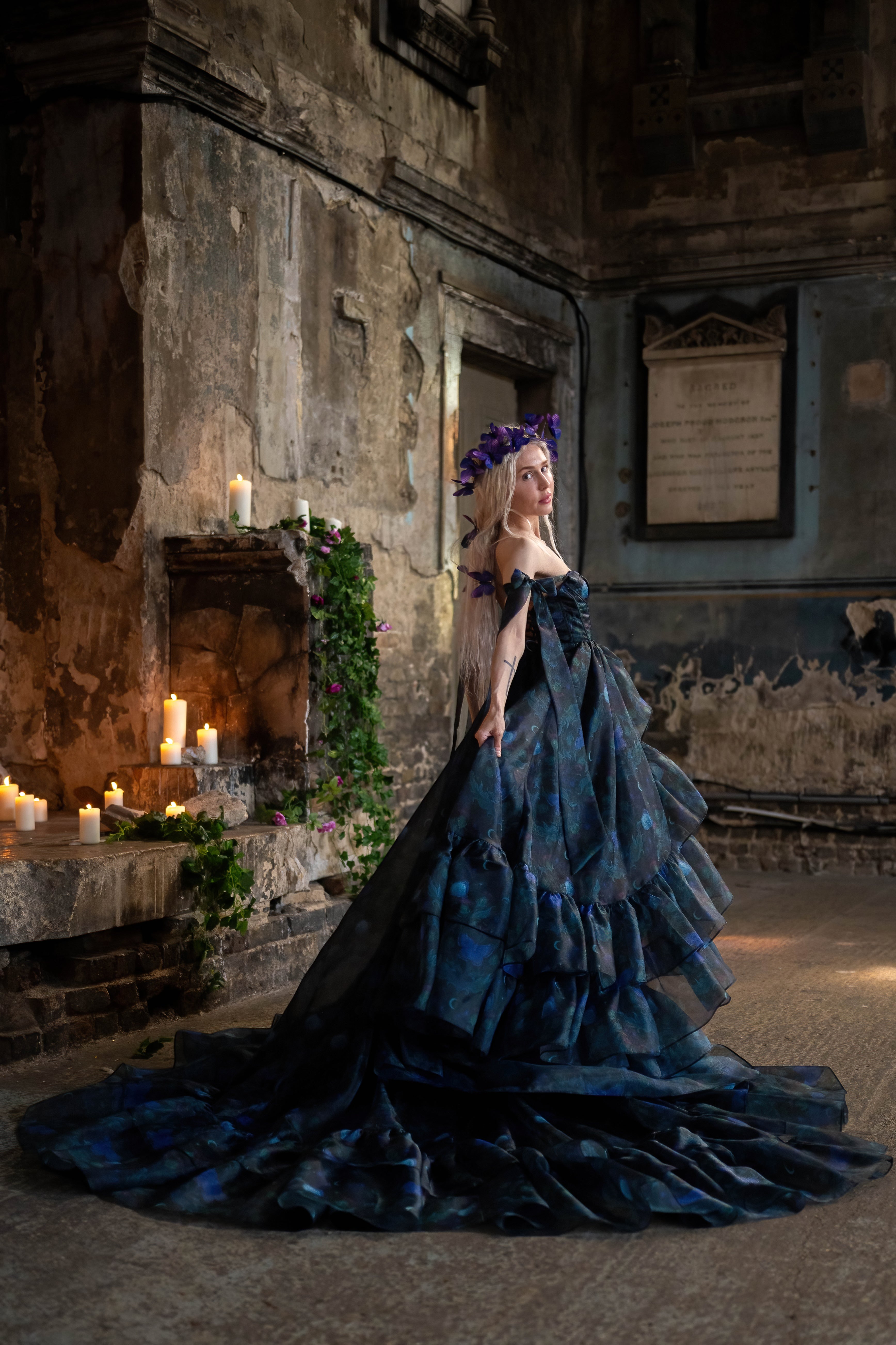 Luna Eclipse Empress Train Gown