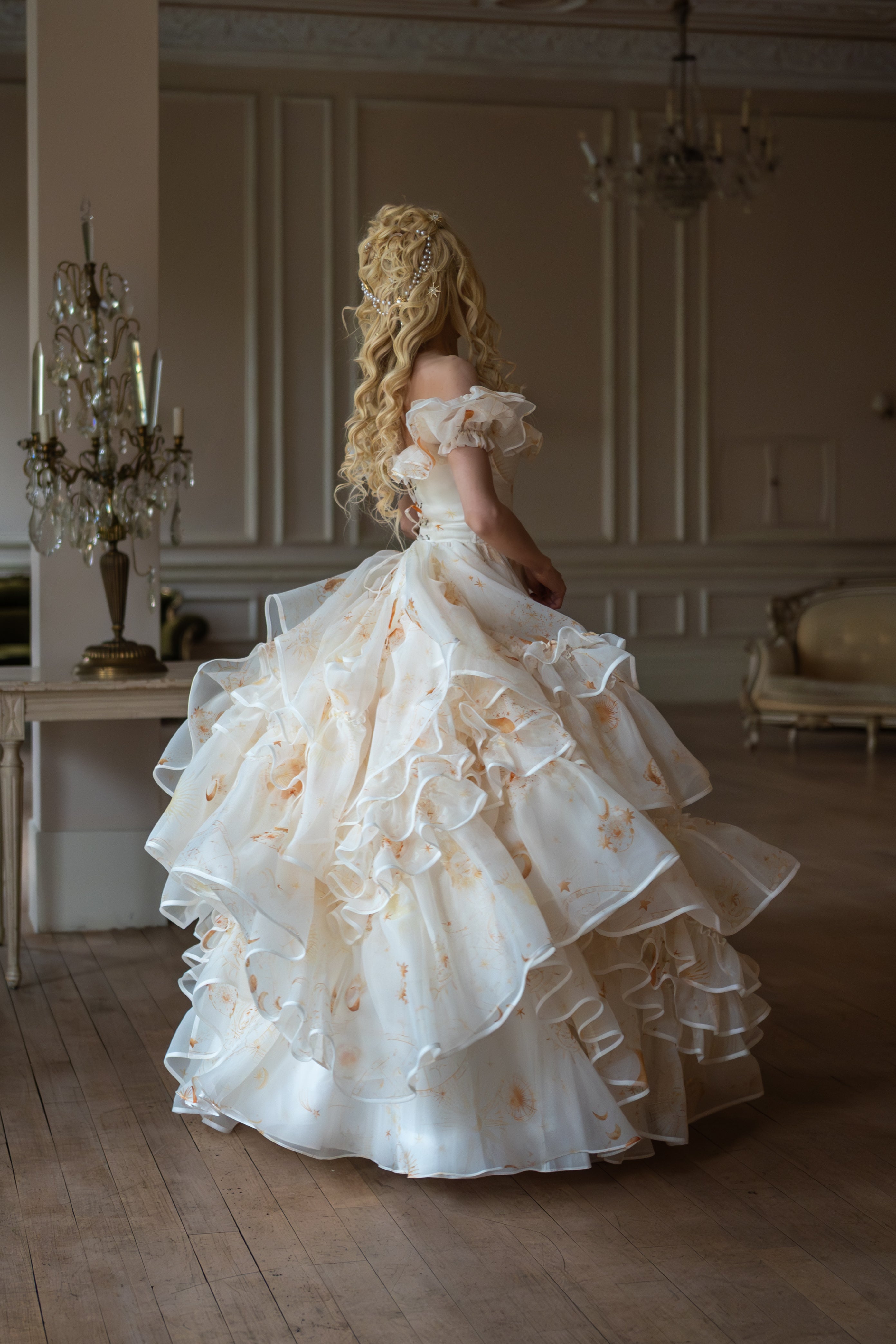Lunaire Veil Opera Gown