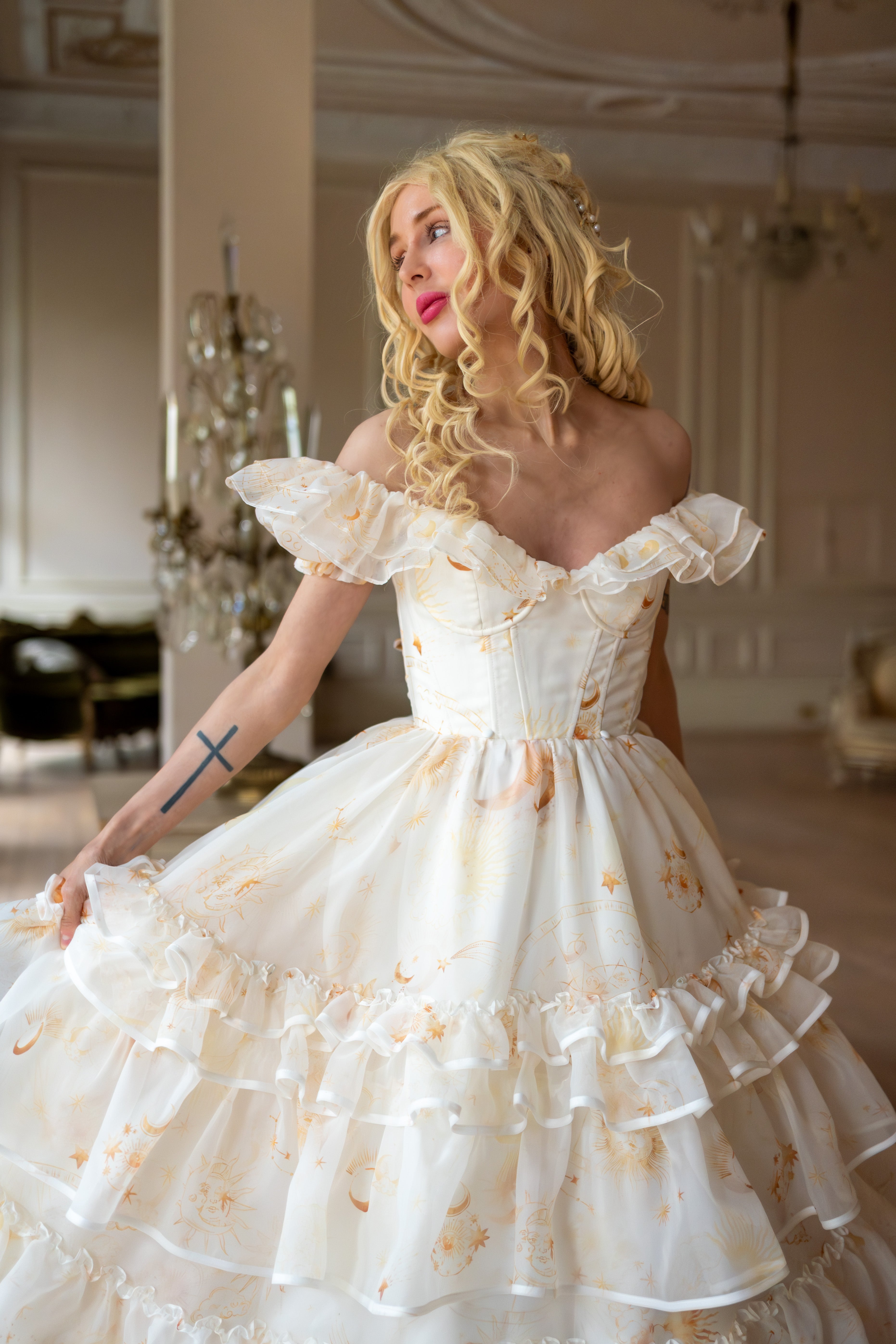 Lunaire Veil Opera Gown