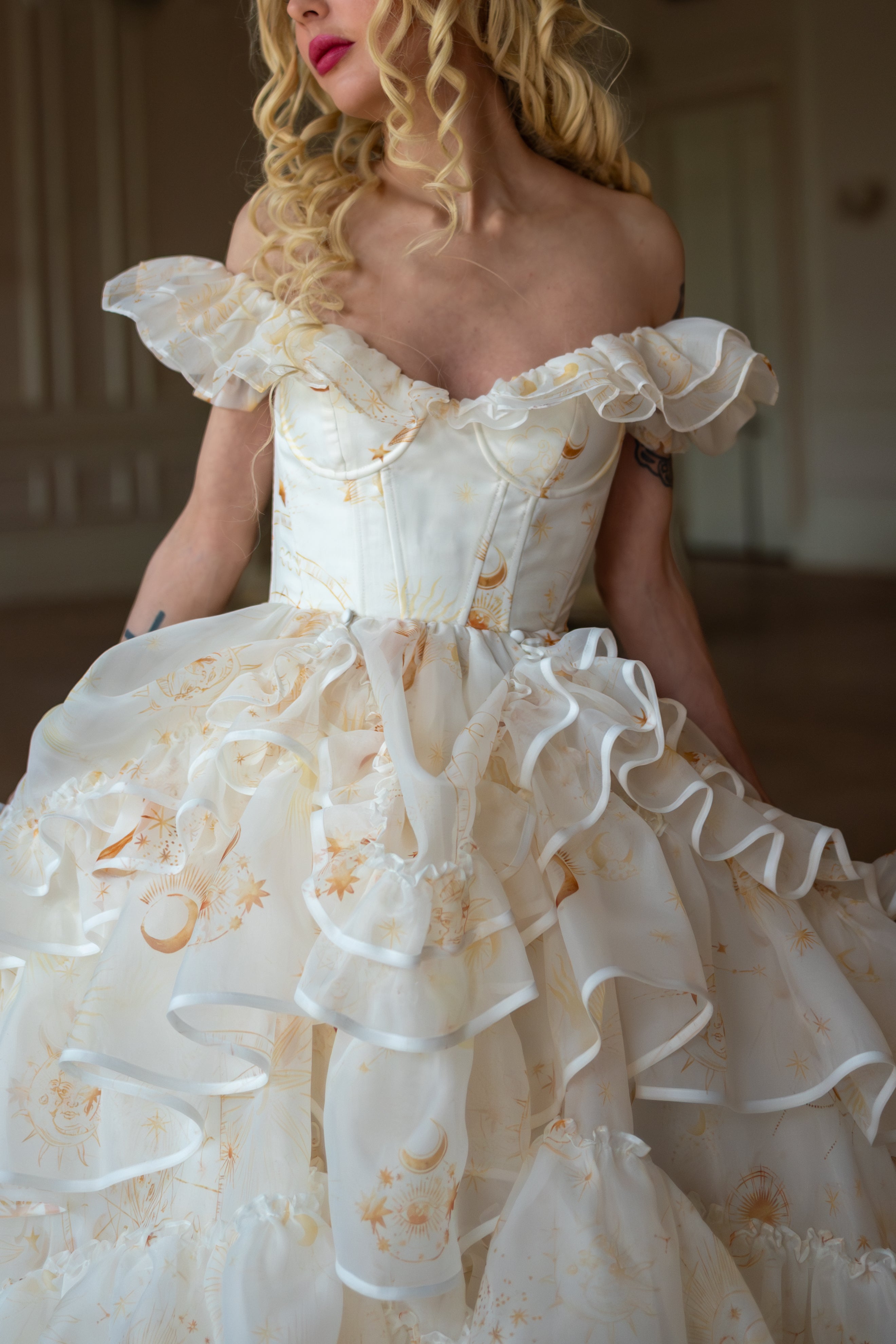 Lunaire Veil Opera Gown