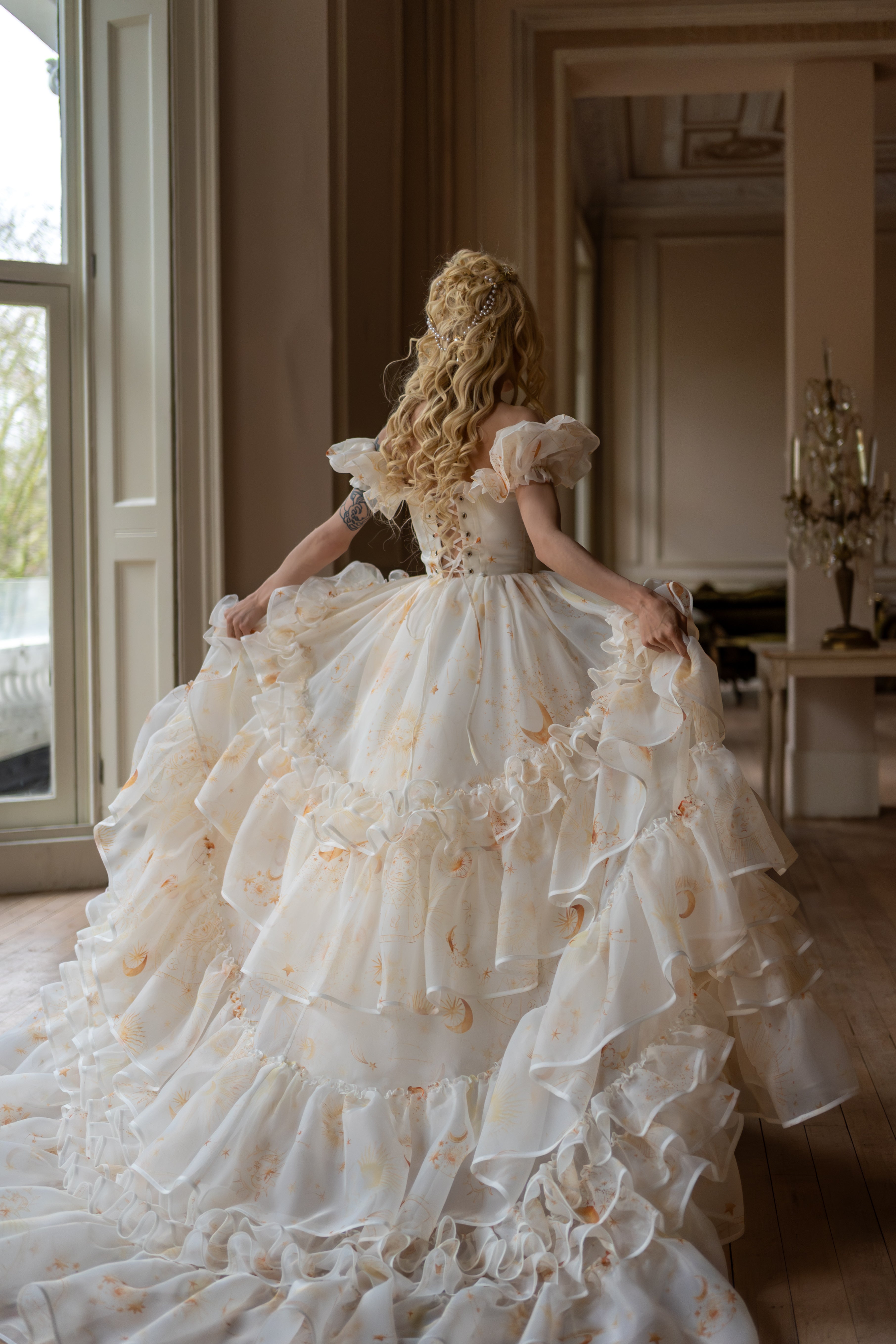 Lunaire Veil Opera Gown