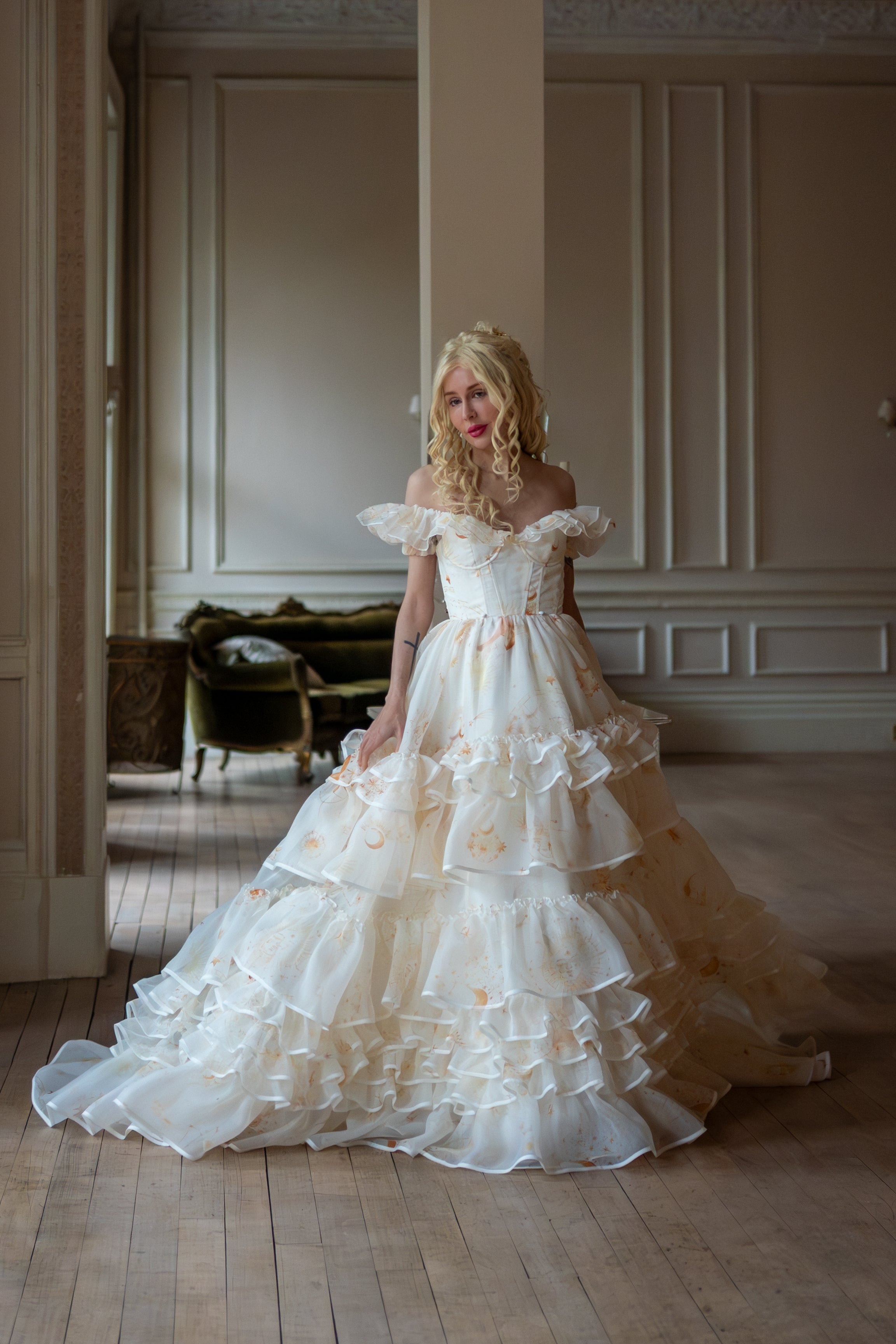 Lunaire Veil Opera Gown