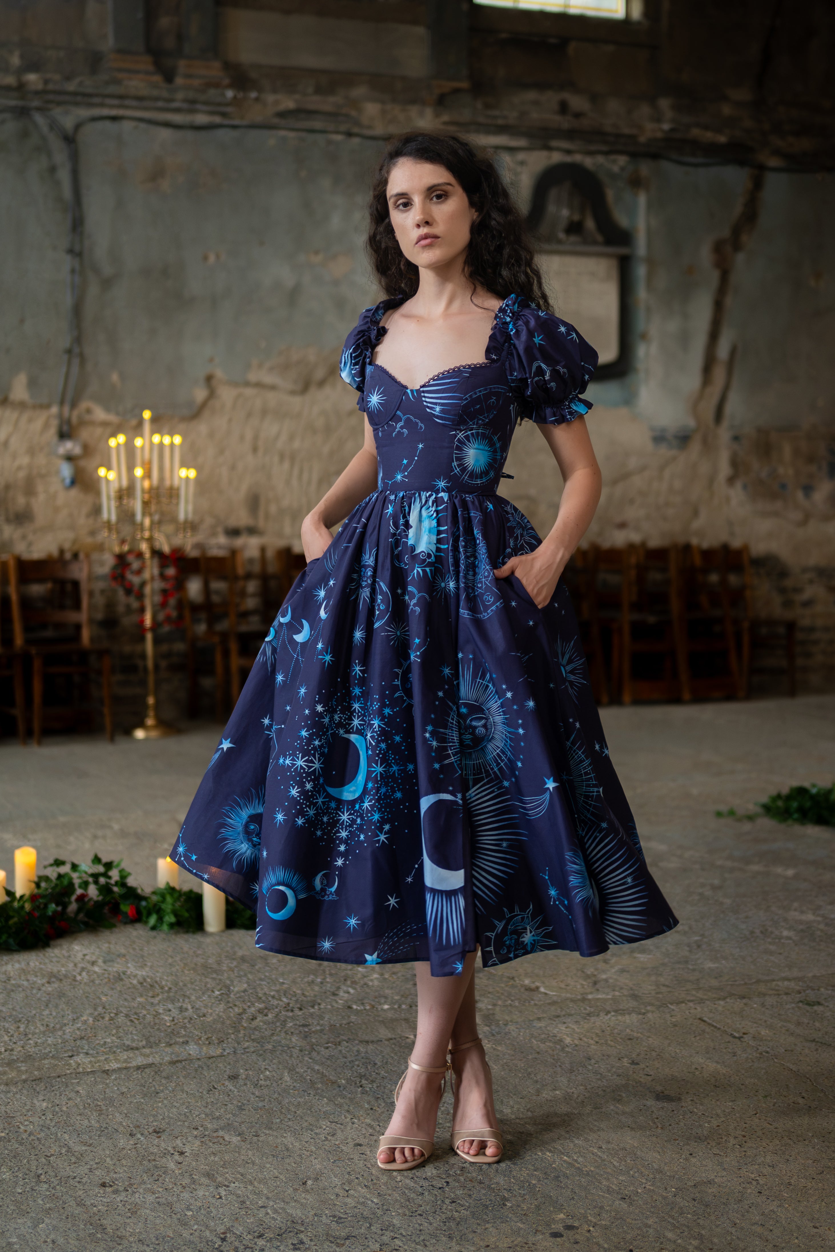 Midnight Divination Rosewood Dress