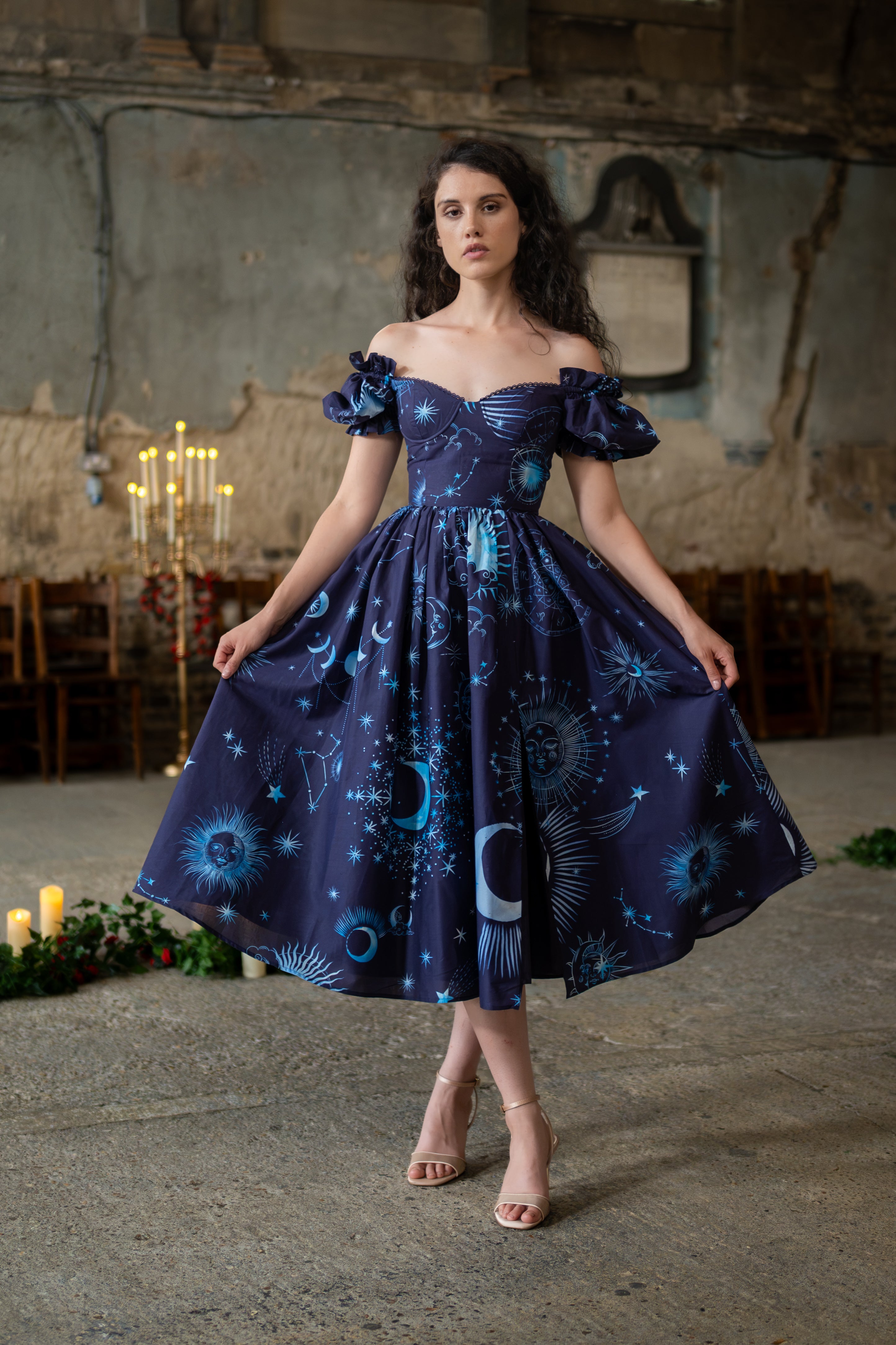 Midnight Divination Rosewood Dress