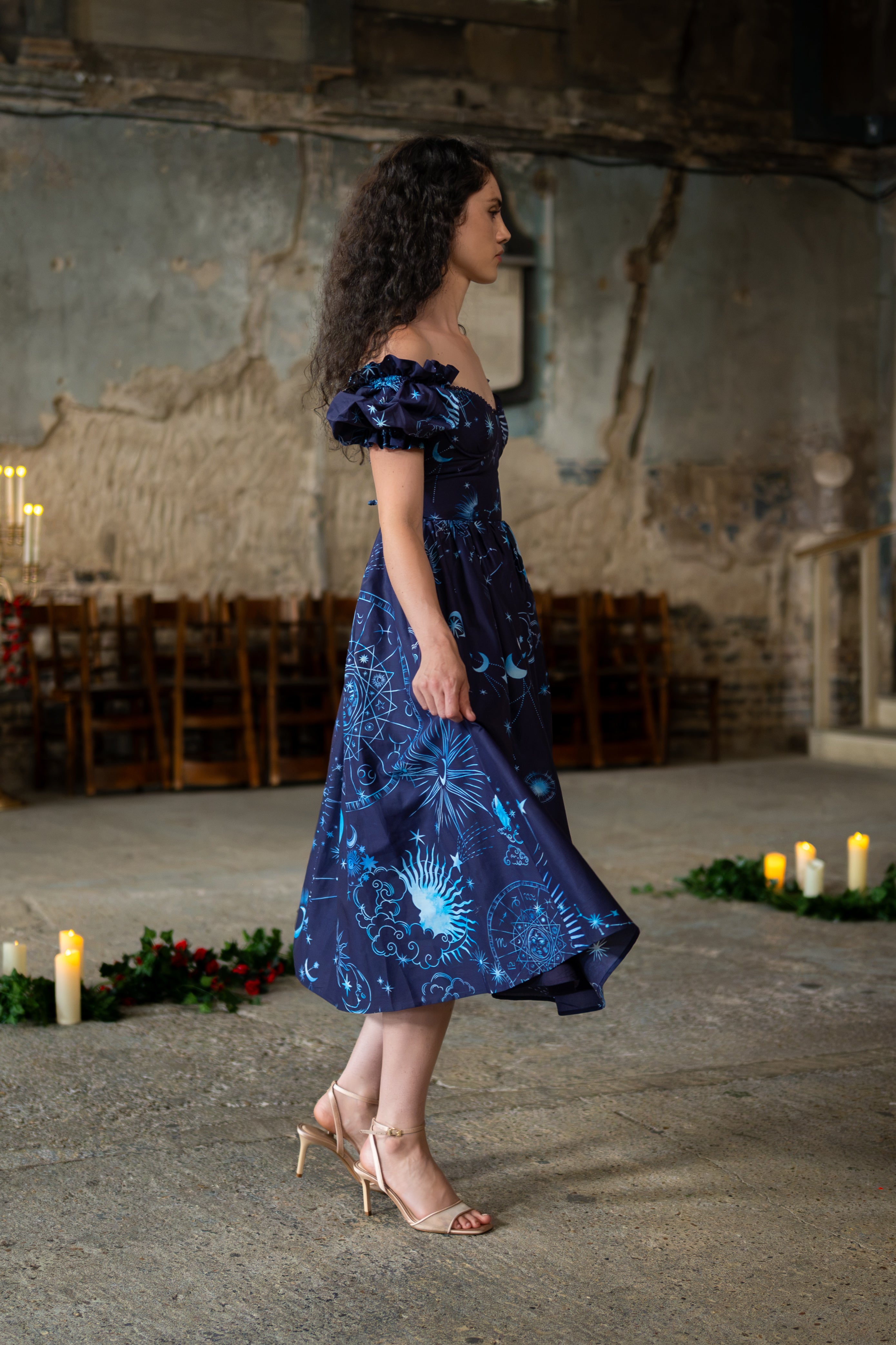 Midnight Divination Rosewood Dress