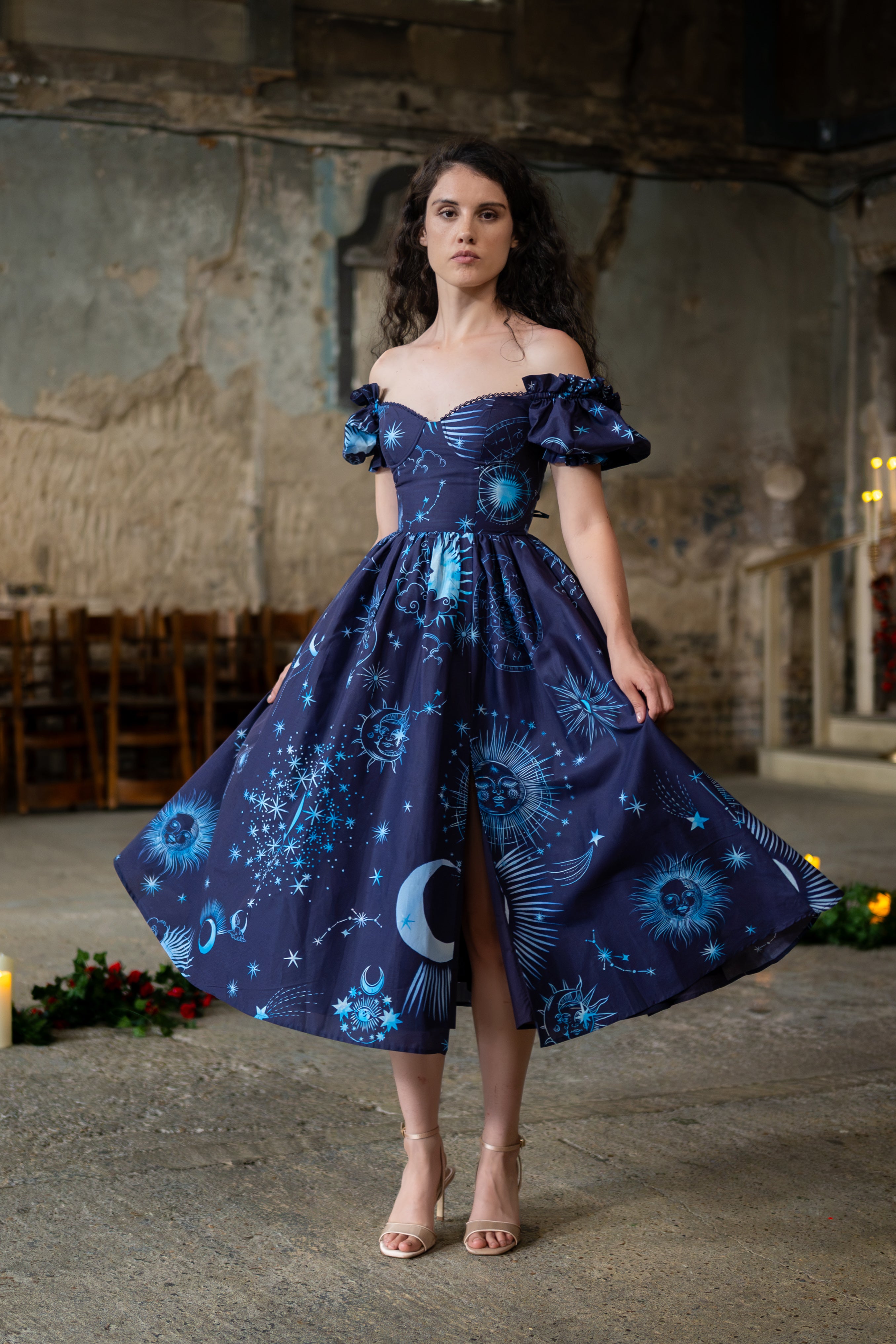 Midnight Divination Rosewood Dress