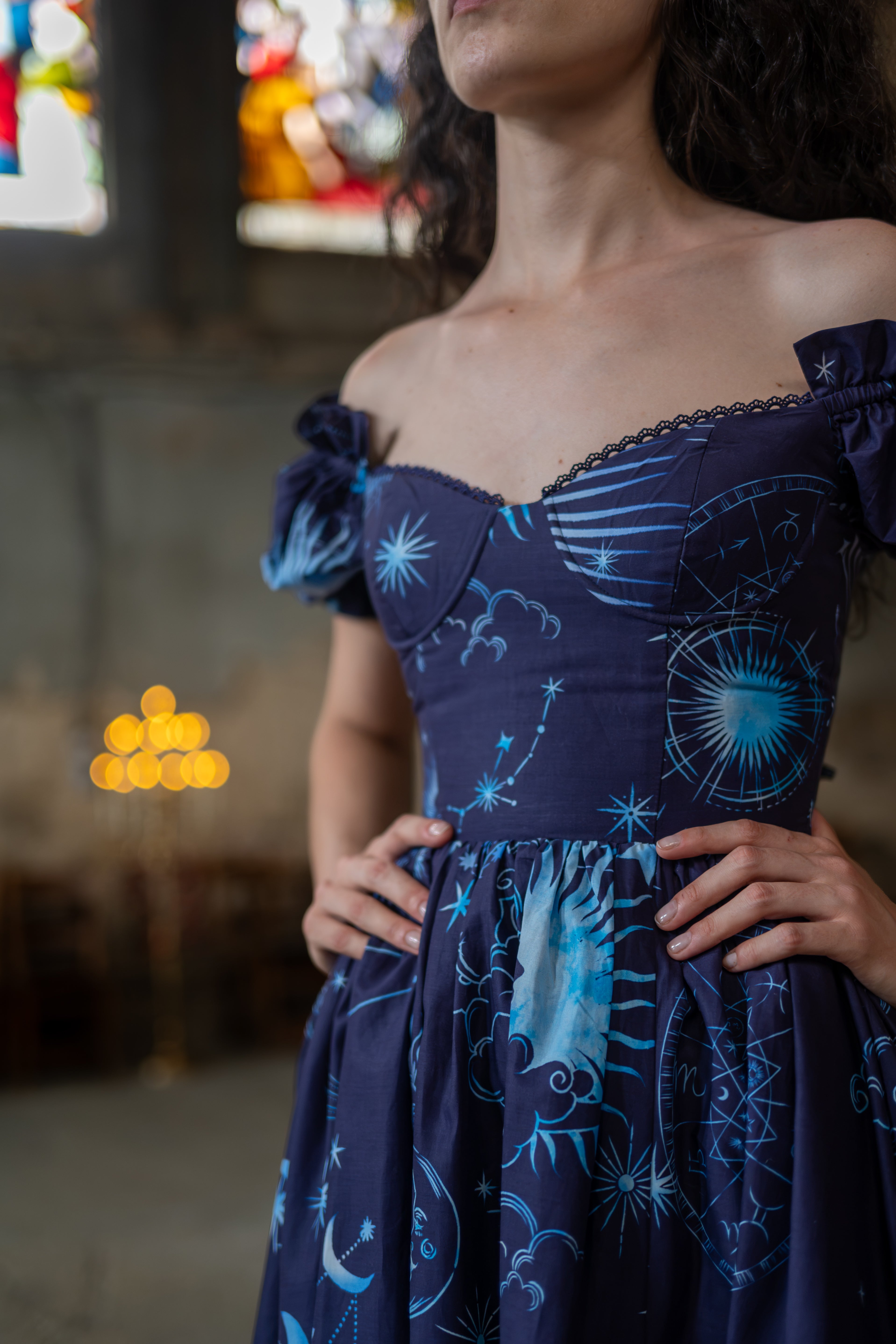 Midnight Divination Rosewood Dress