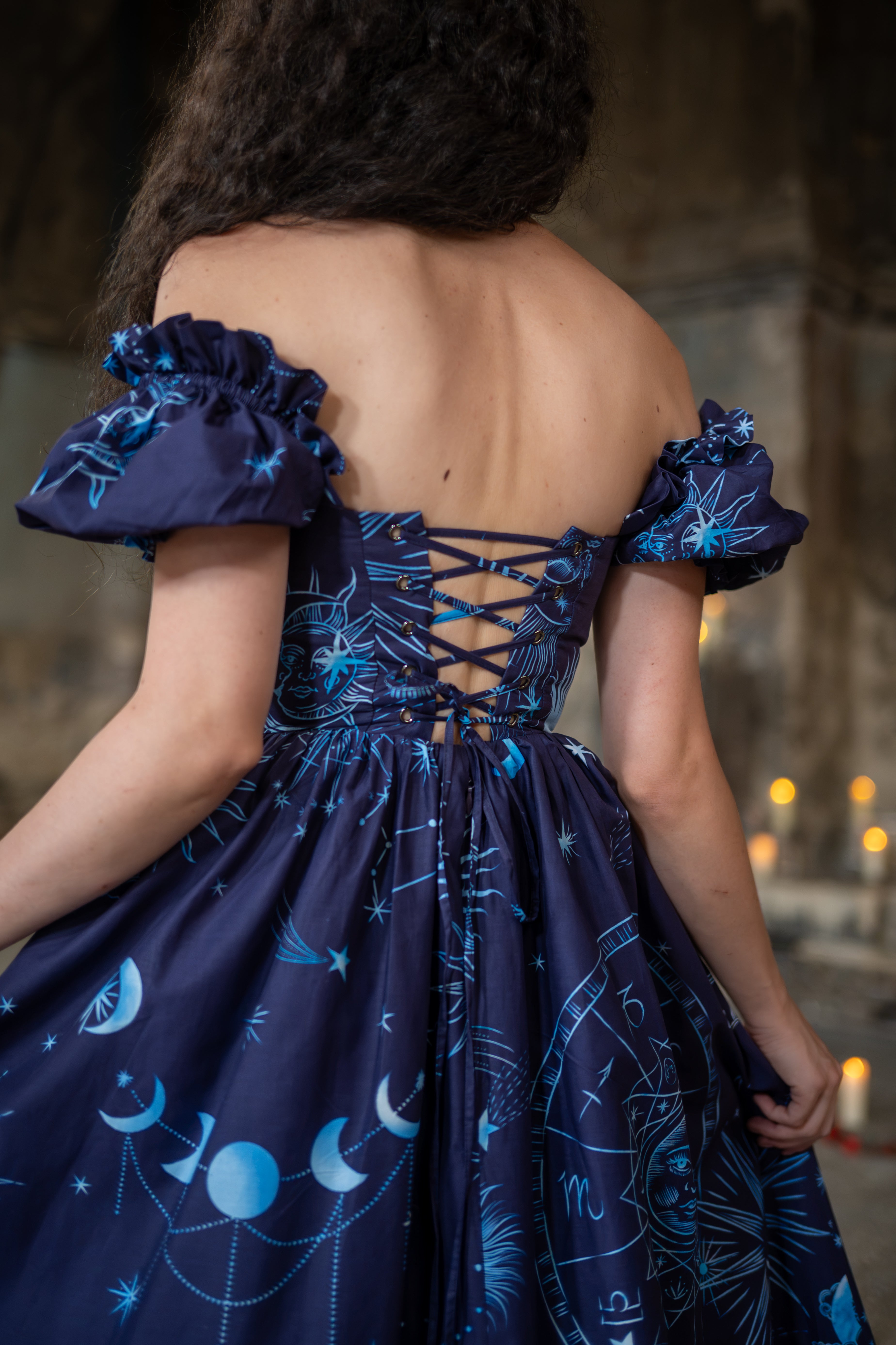 Midnight Divination Rosewood Dress
