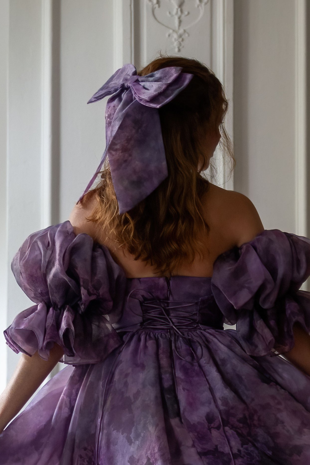 Midnight Rose Winged Hairbow