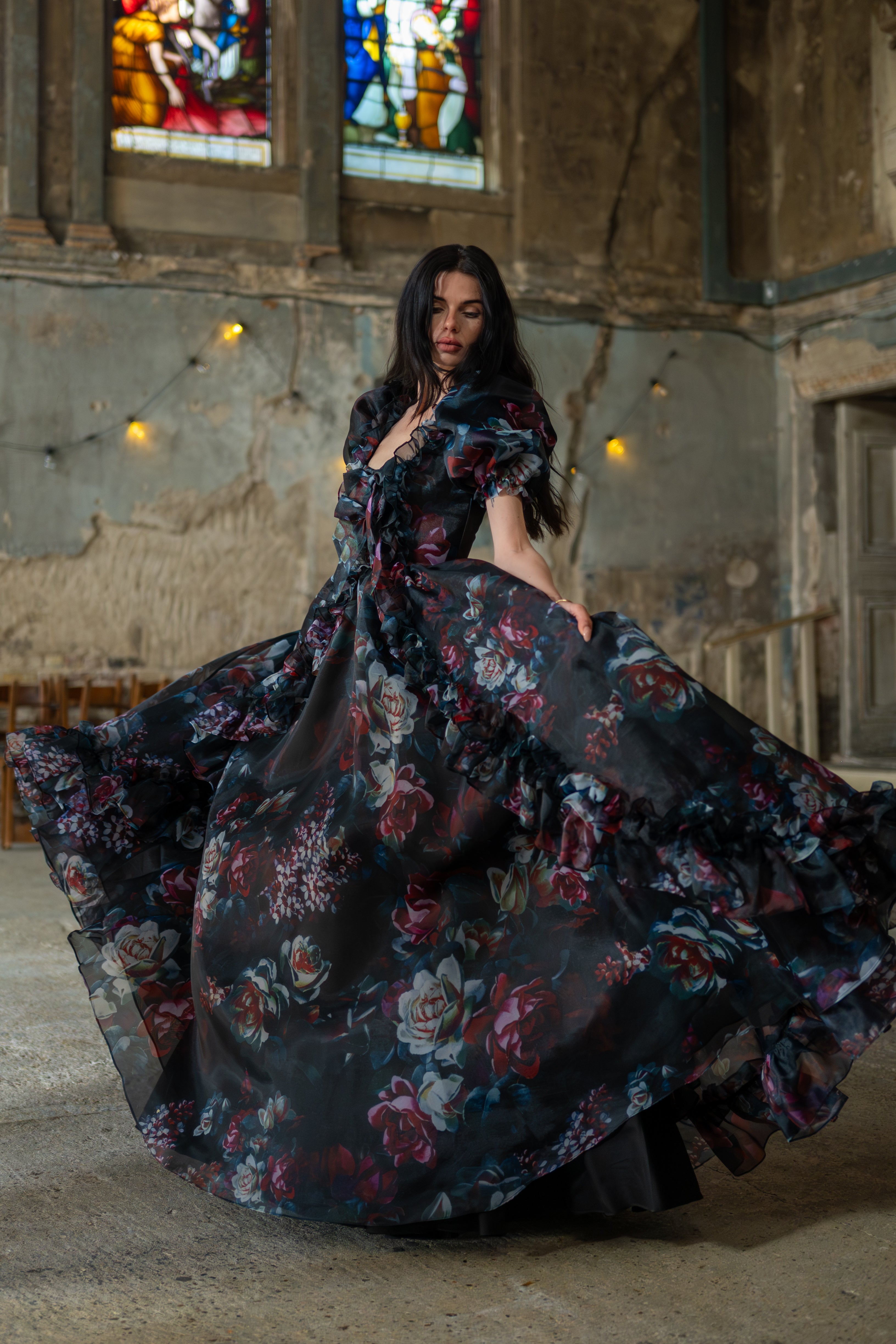 Nocturnal Beauty Duchess Gown