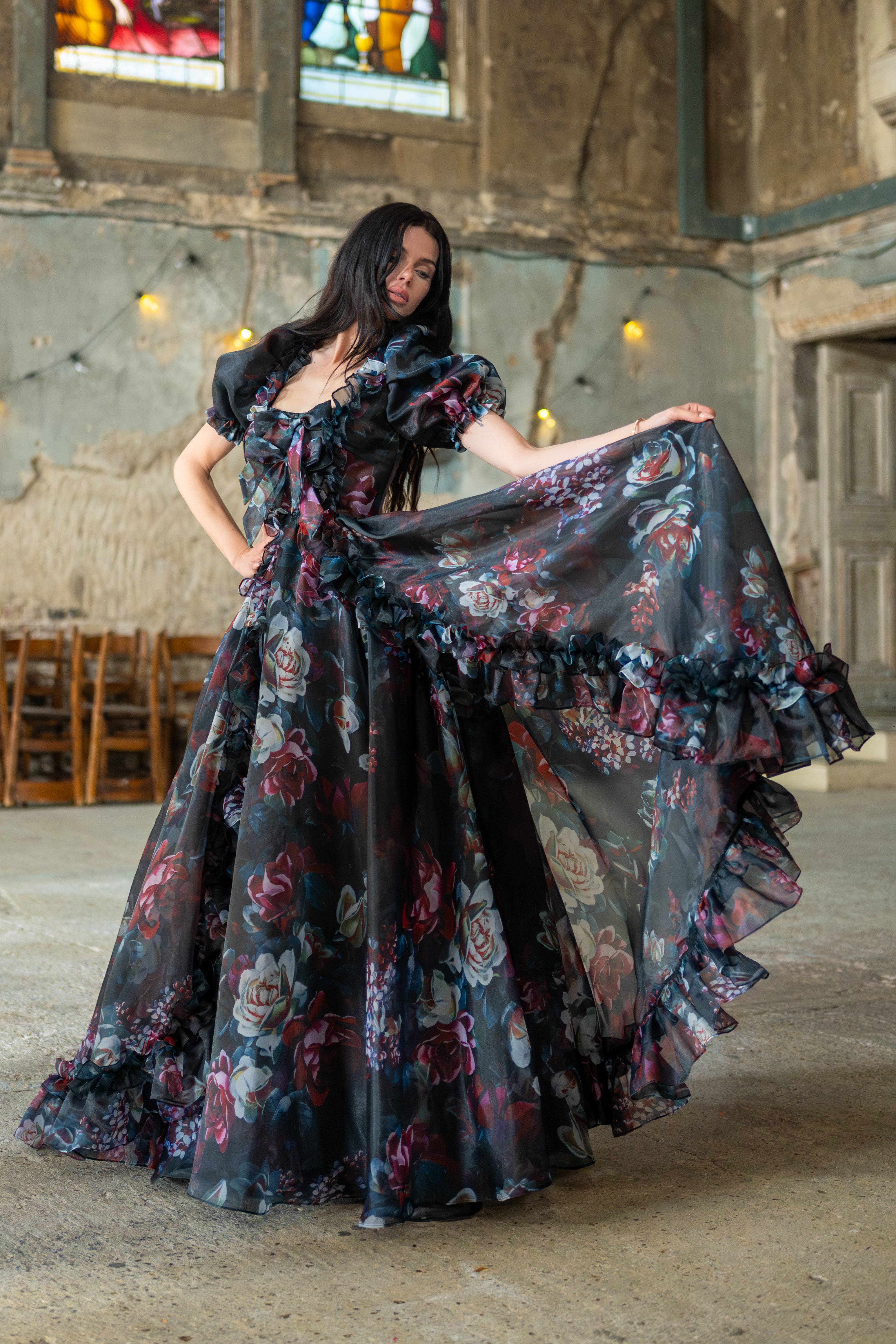 Nocturnal Beauty Duchess Gown