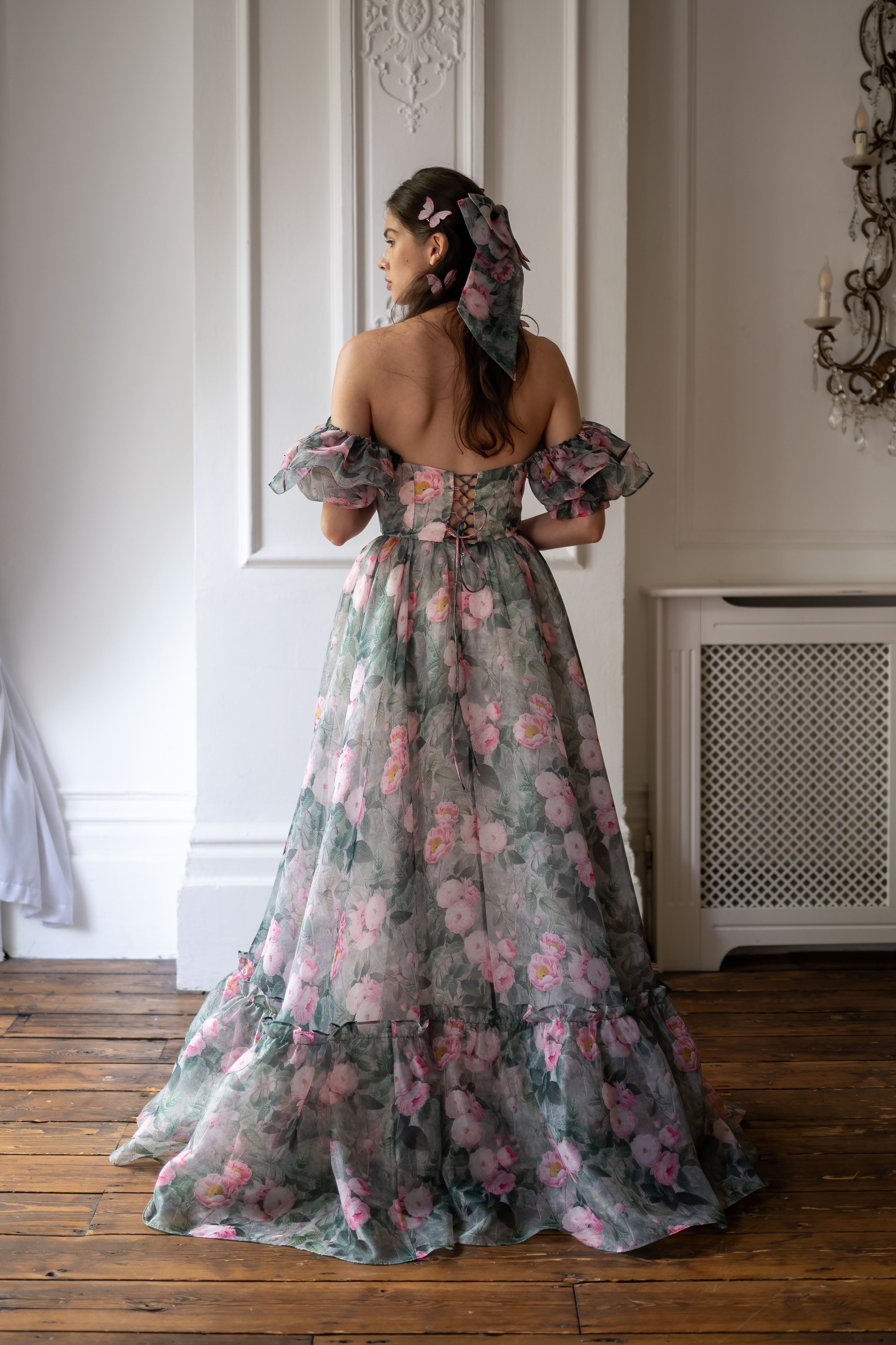 Peony Bouquet Sorority Gown