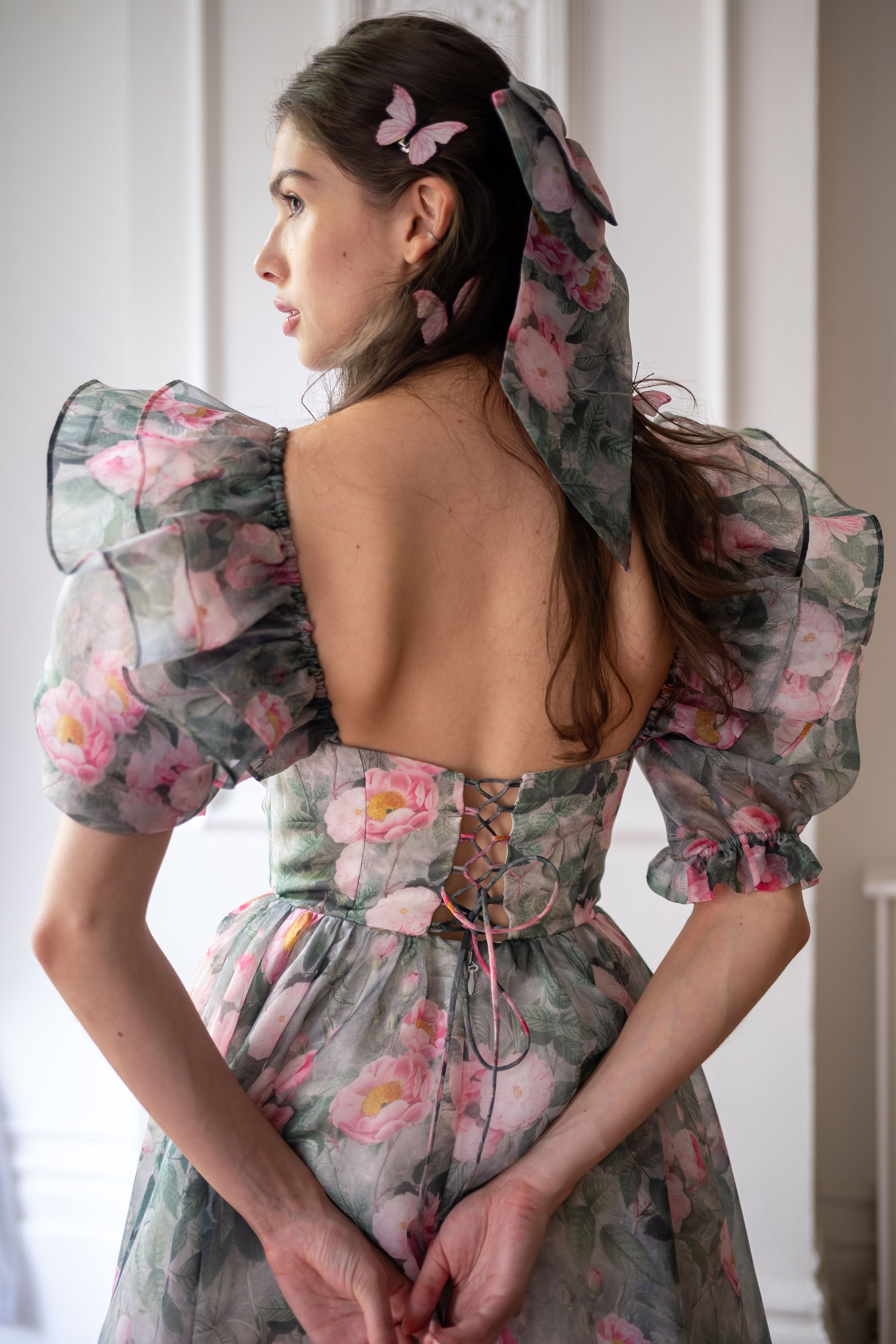 Peony Bouquet Sorority Gown
