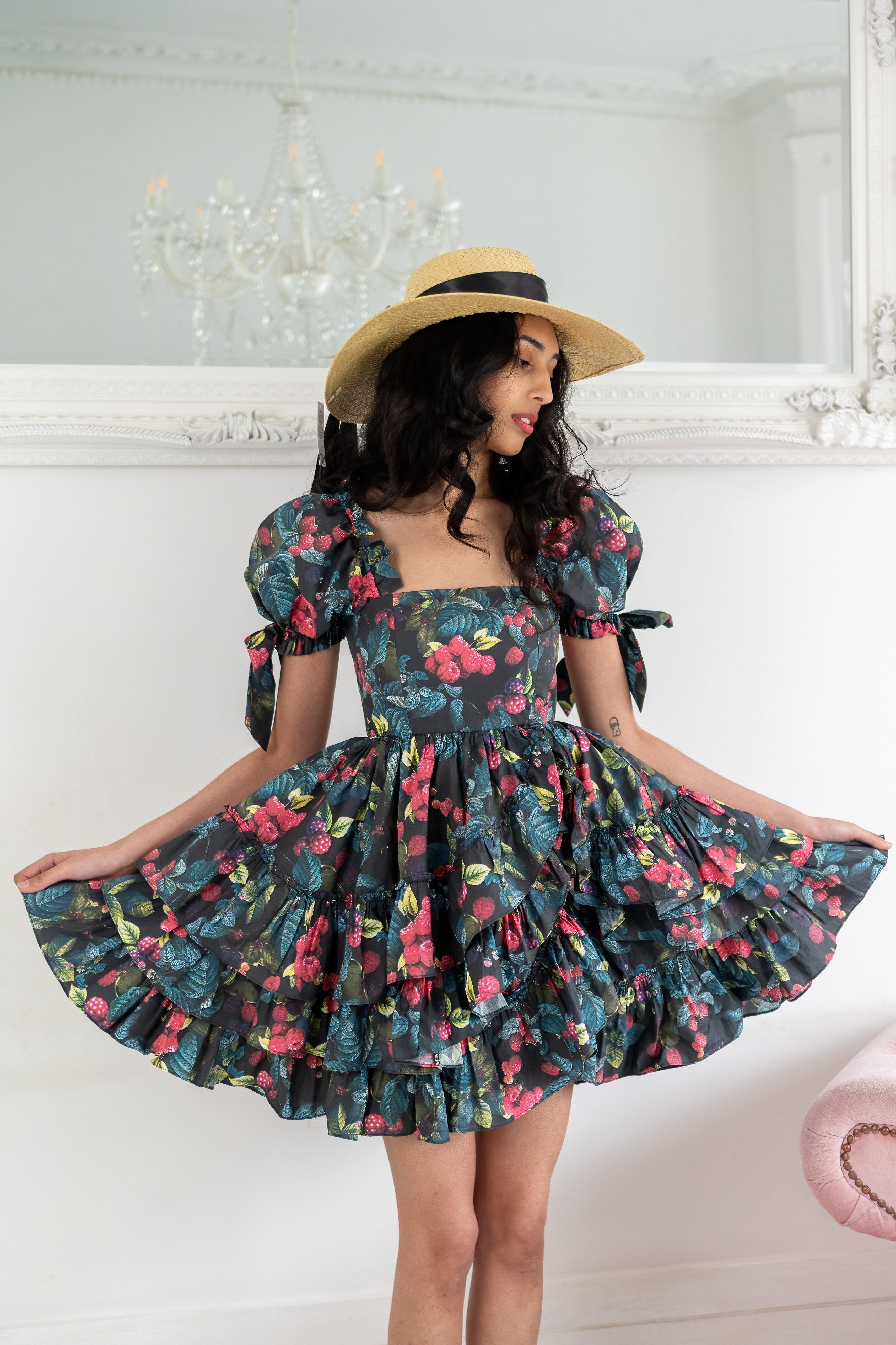 Raspberry Girl Liaisons Dress