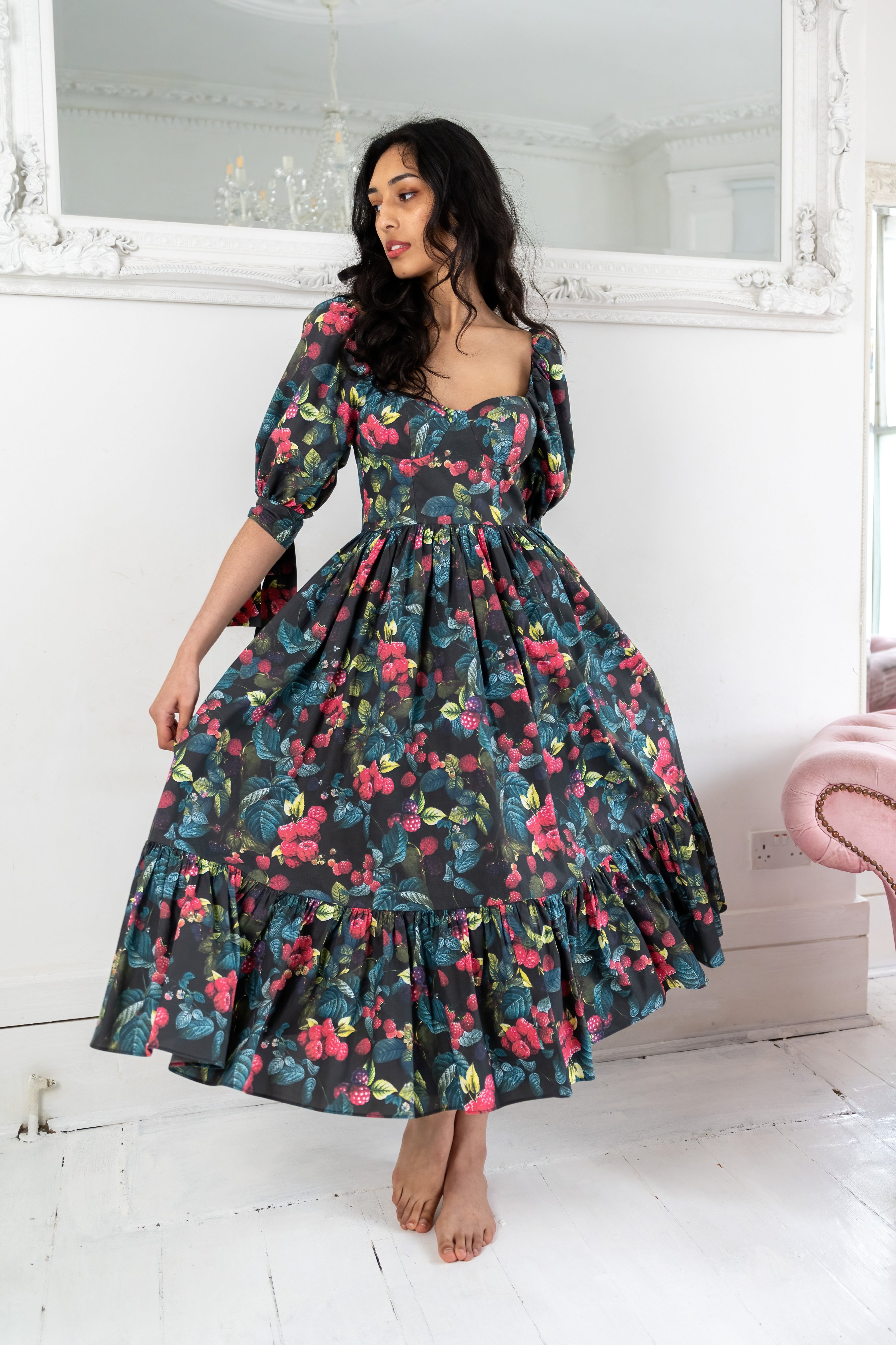 Raspberry Girl Windsor Dress