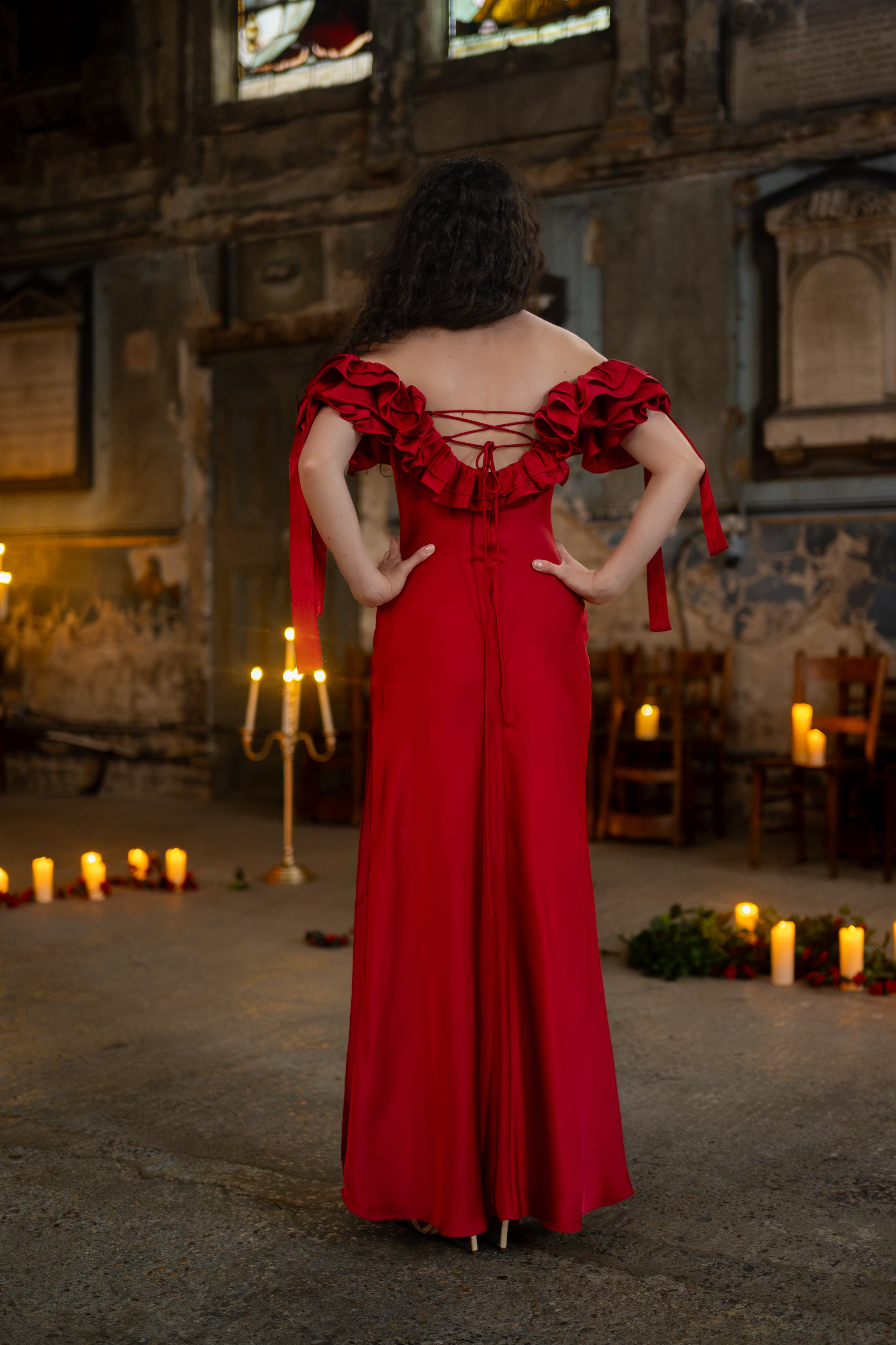 Red Confession Lyra Gown