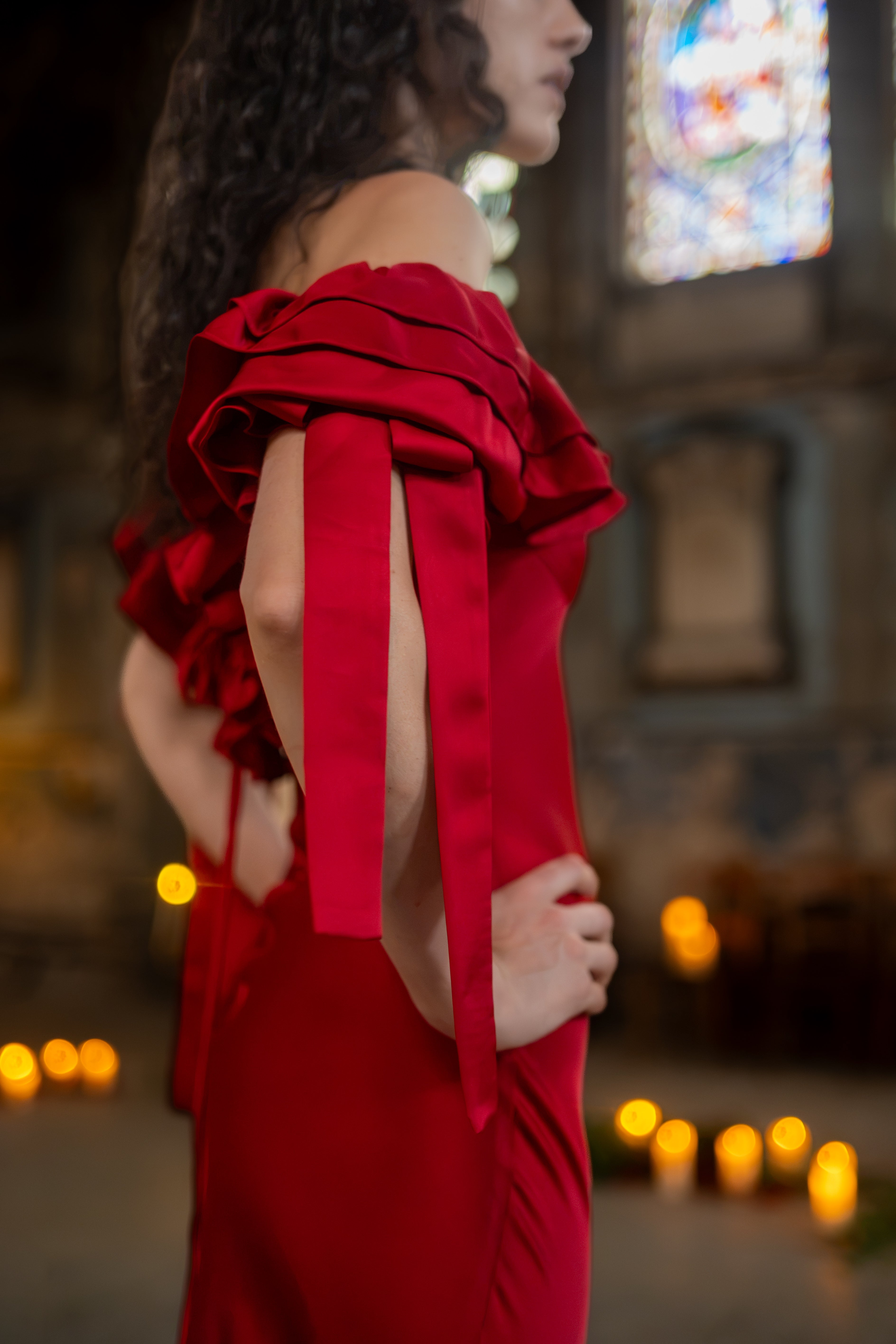 Red Confession Lyra Gown