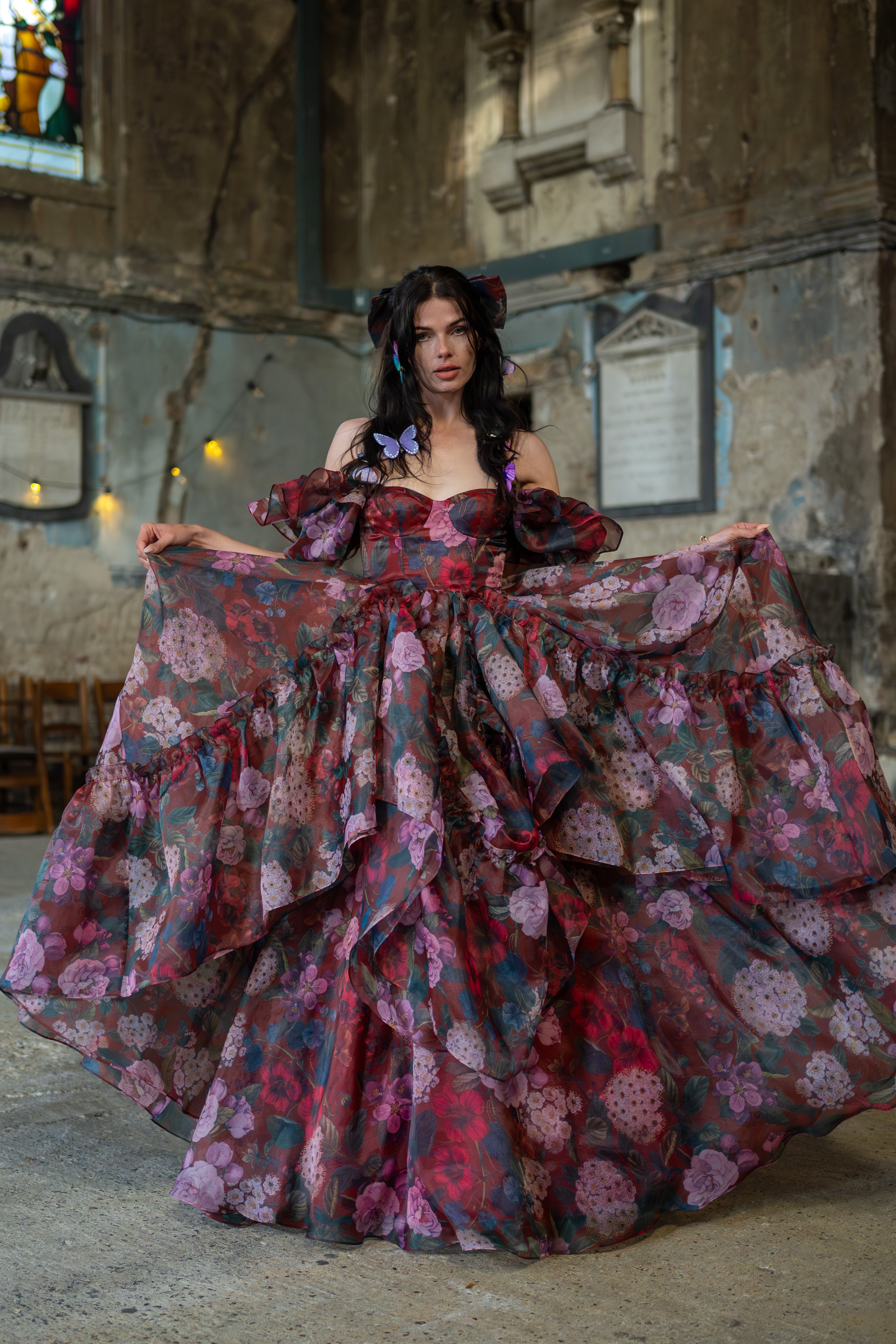 Crimson Rapture Sorority Gown