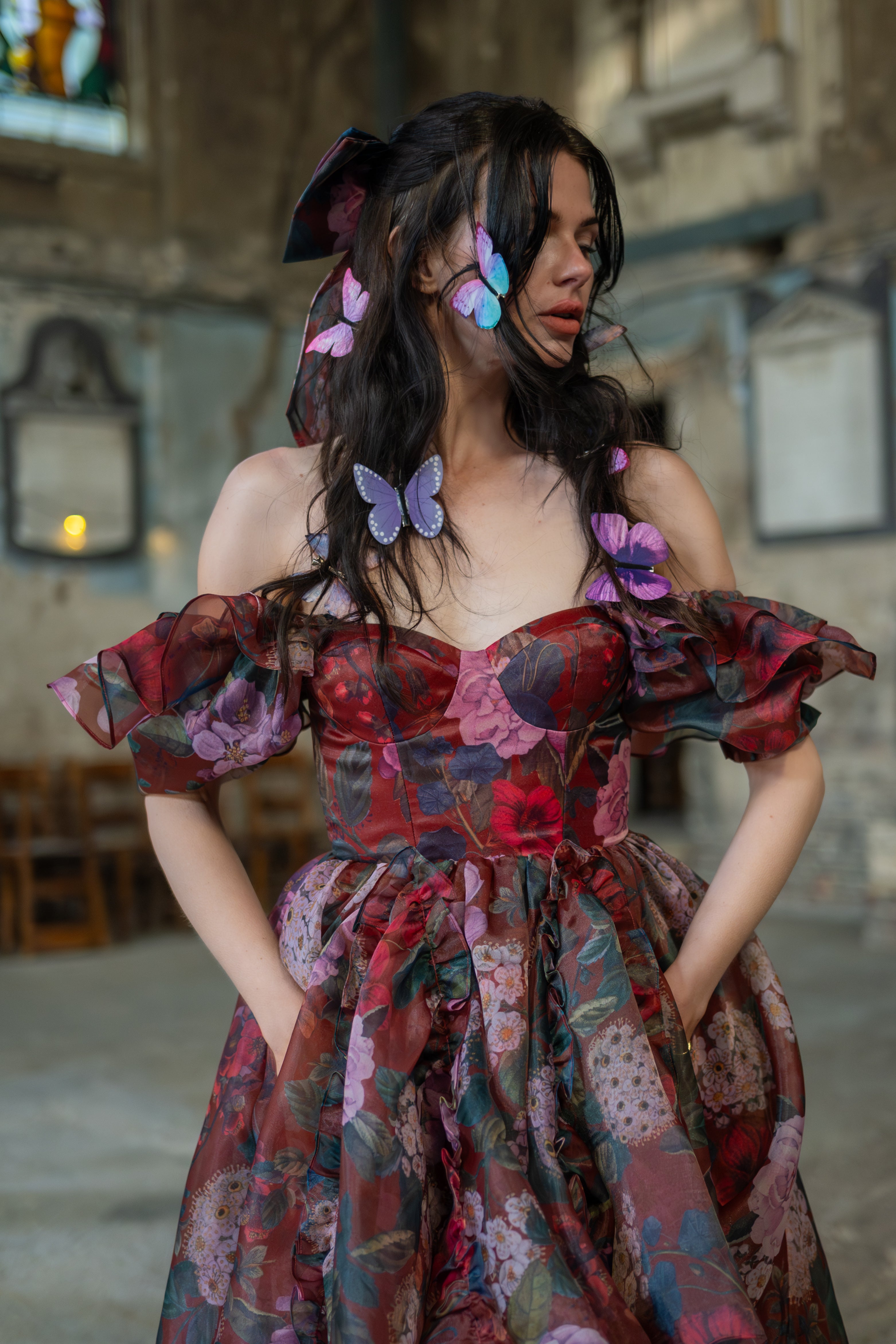 Crimson Rapture Sorority Gown