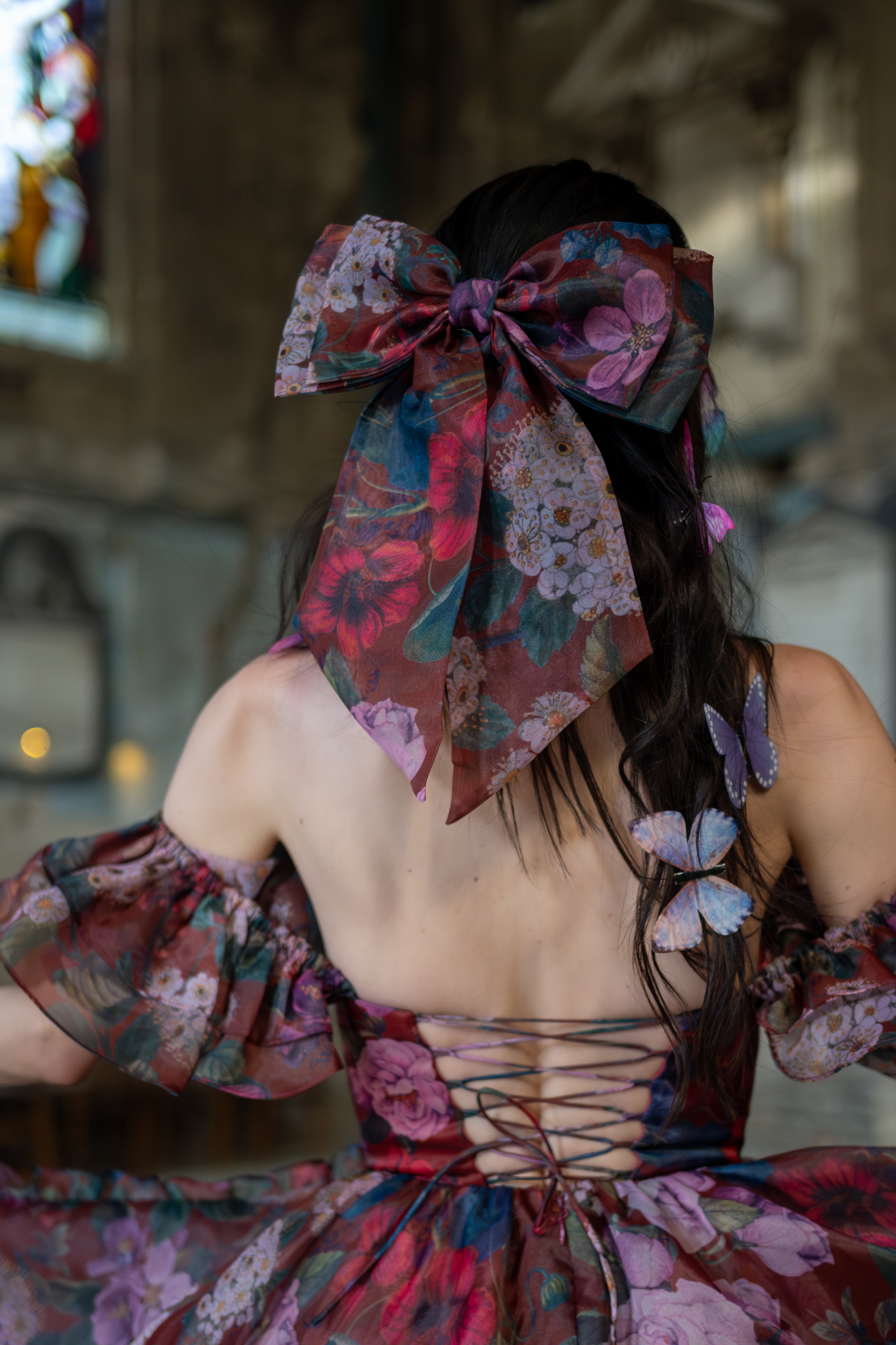 Crimson Rapture Winged Hairbow