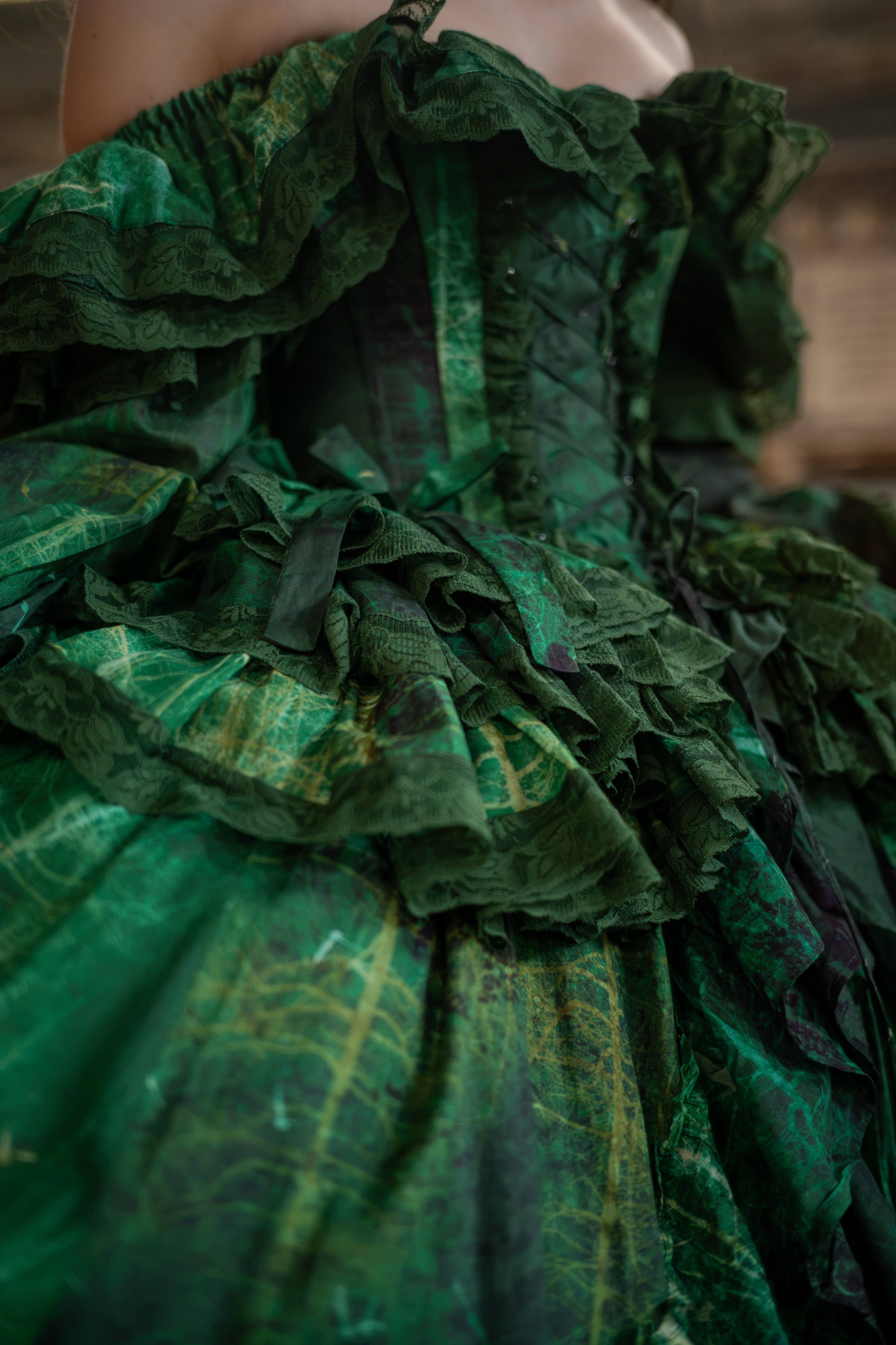 The Green Spell Montespan Corset