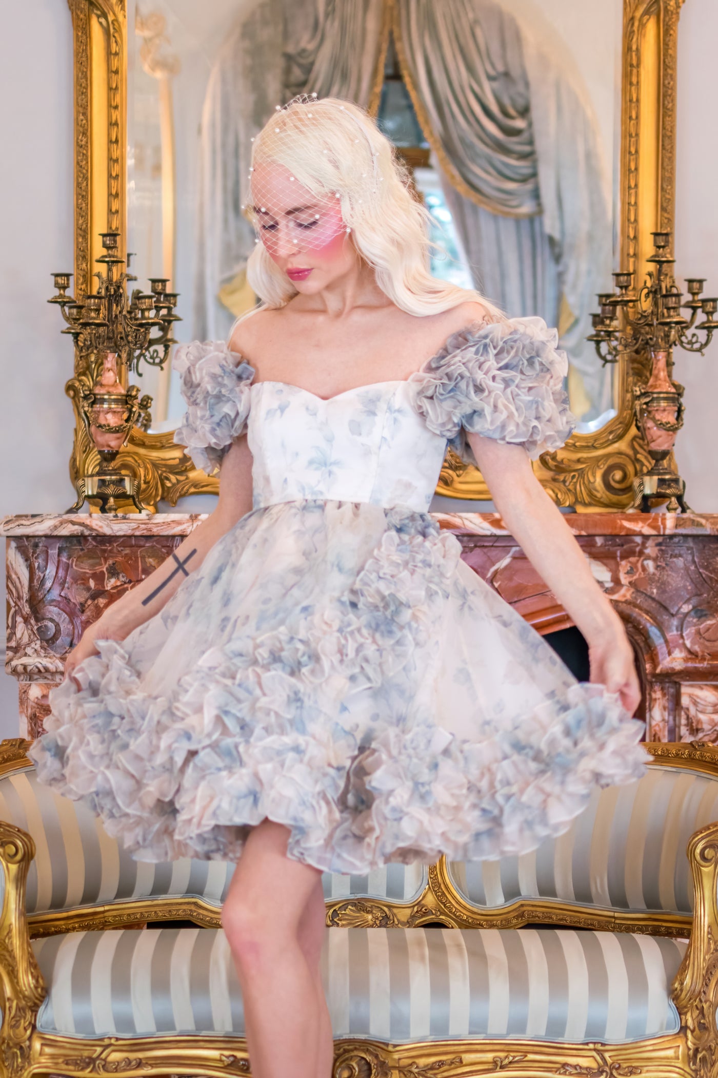 Sheer princess doll dress for petite women A55 main image 1